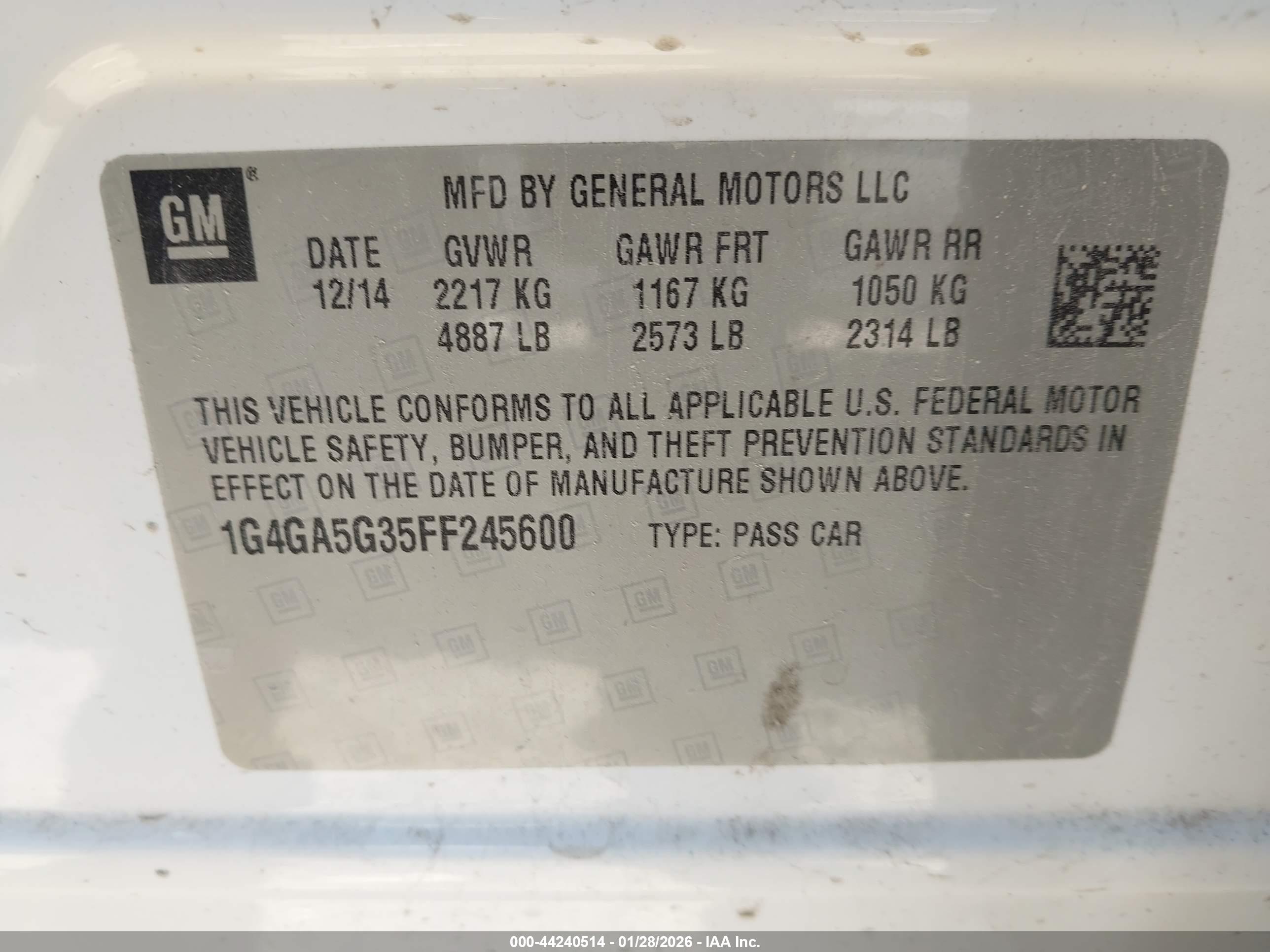 BUICK LACROSSE image 9