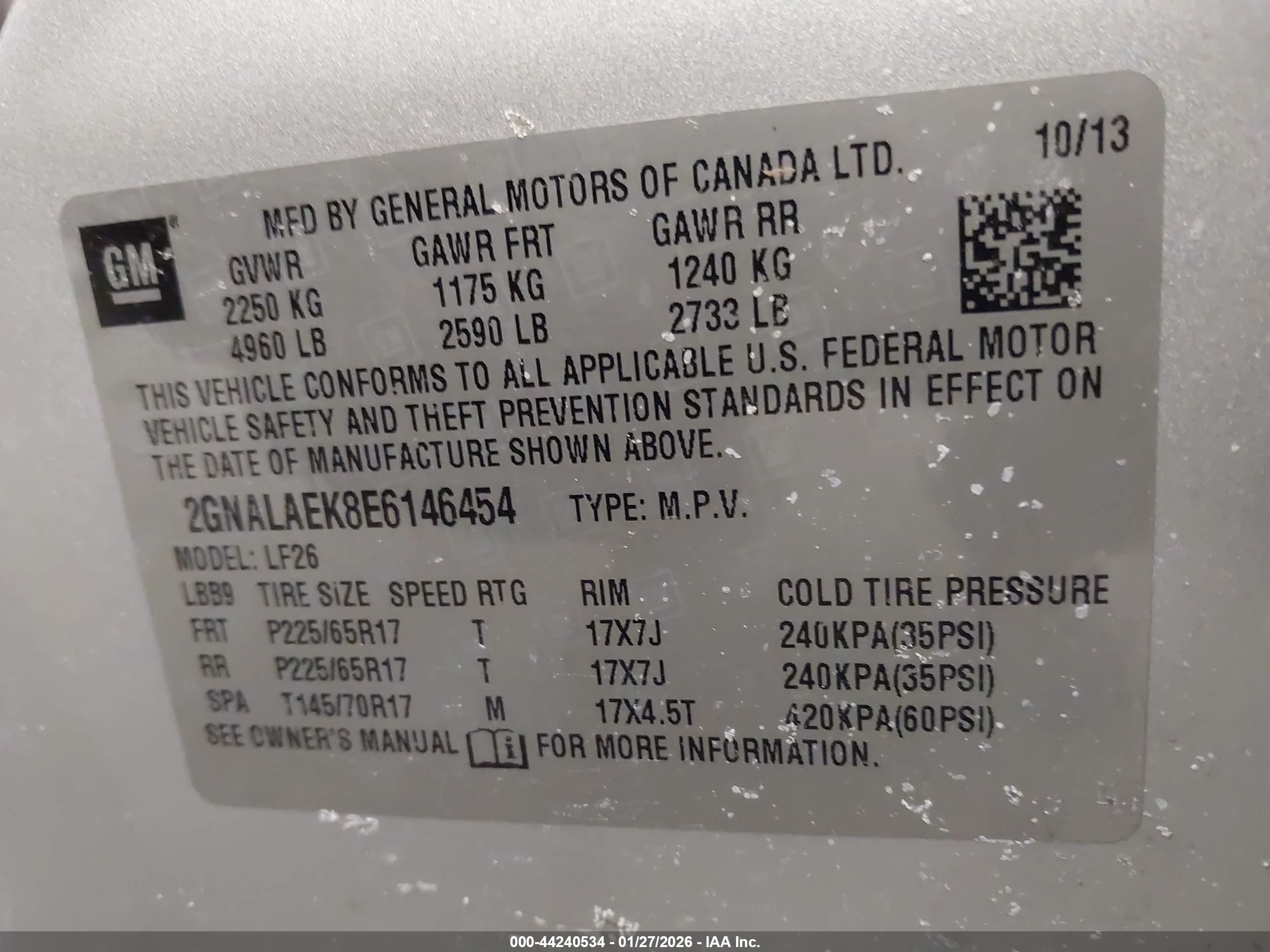 CHEVROLET EQUINOX image 9