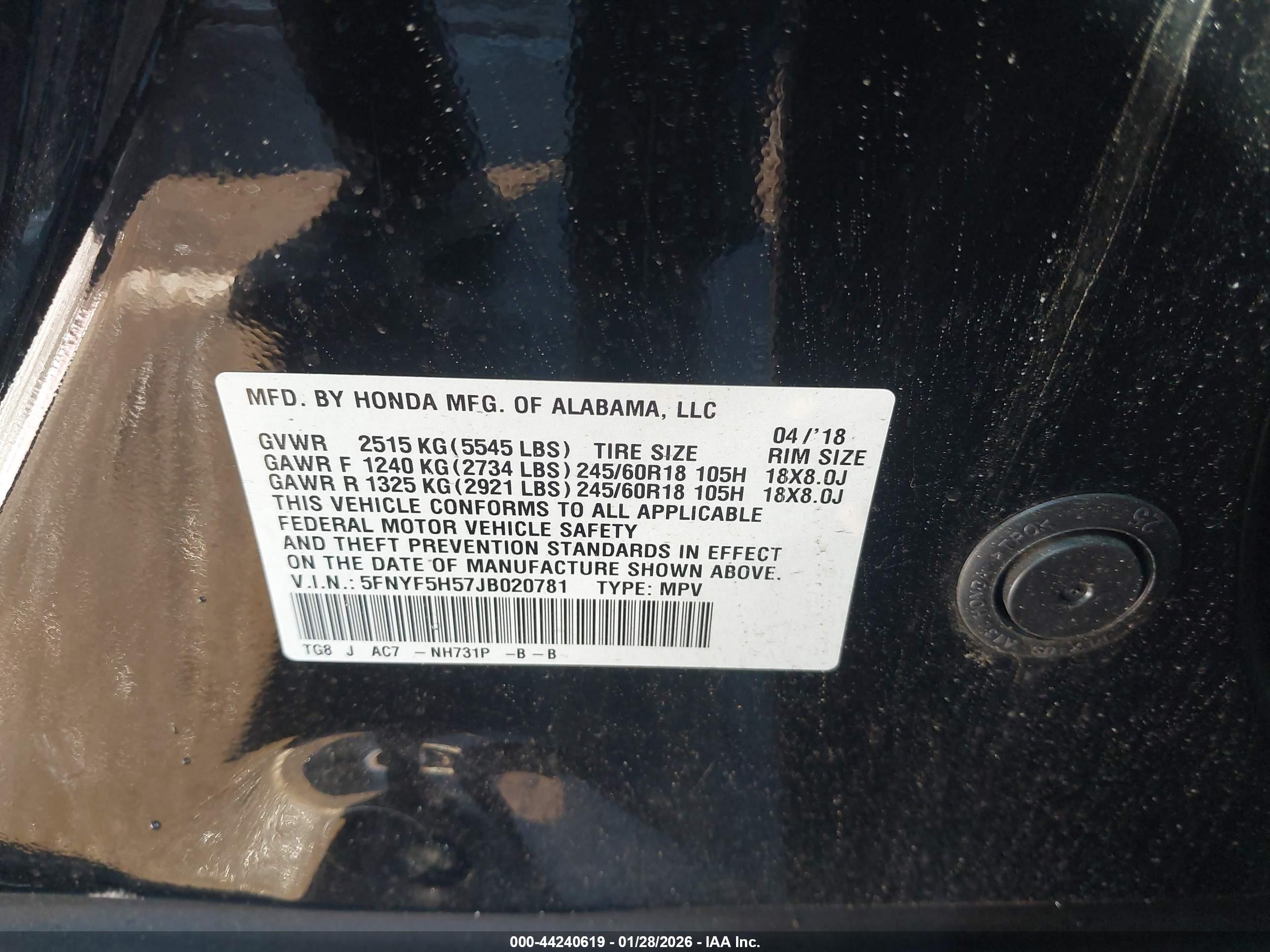 HONDA PILOT image 9
