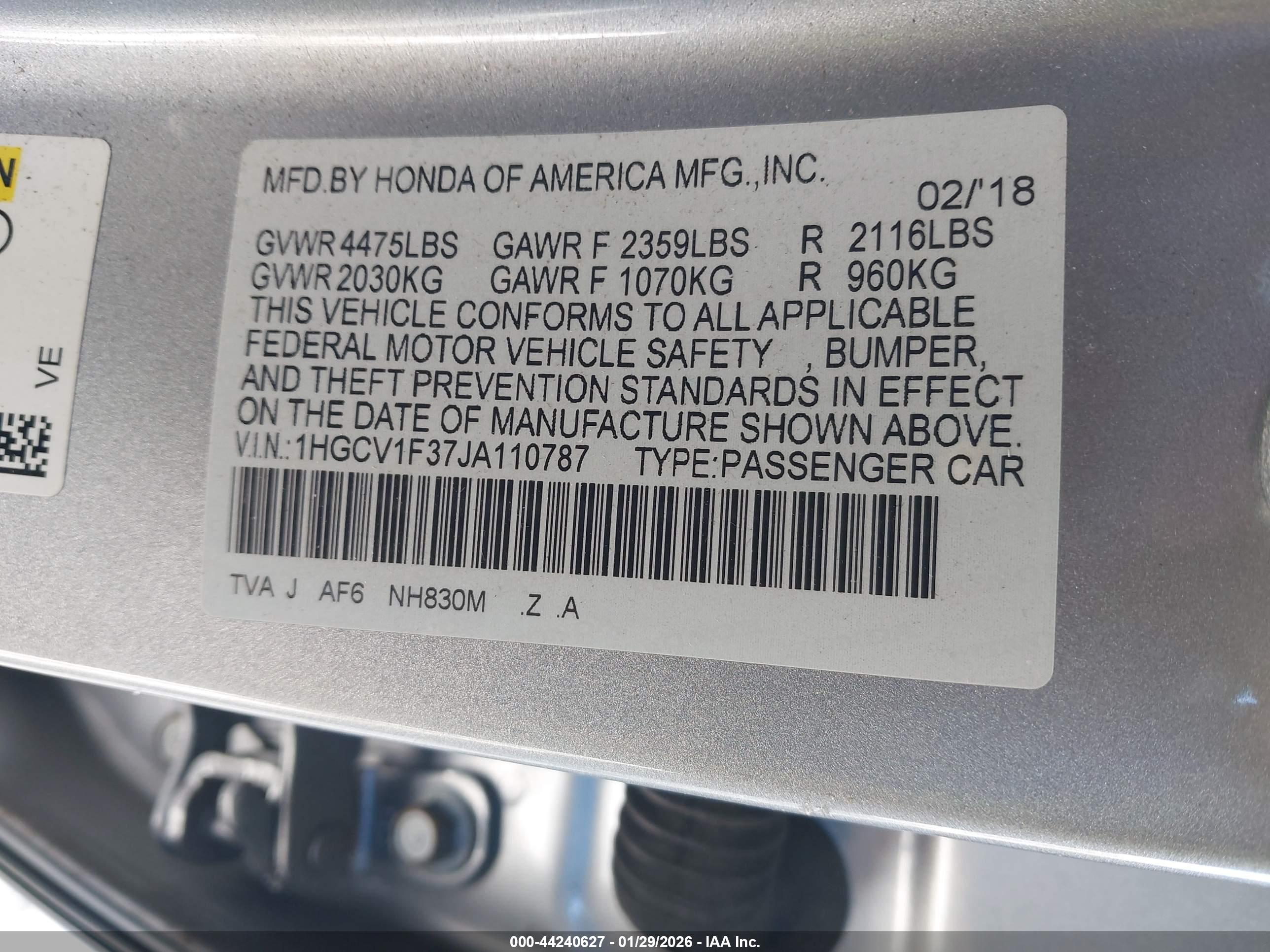 HONDA ACCORD image 9