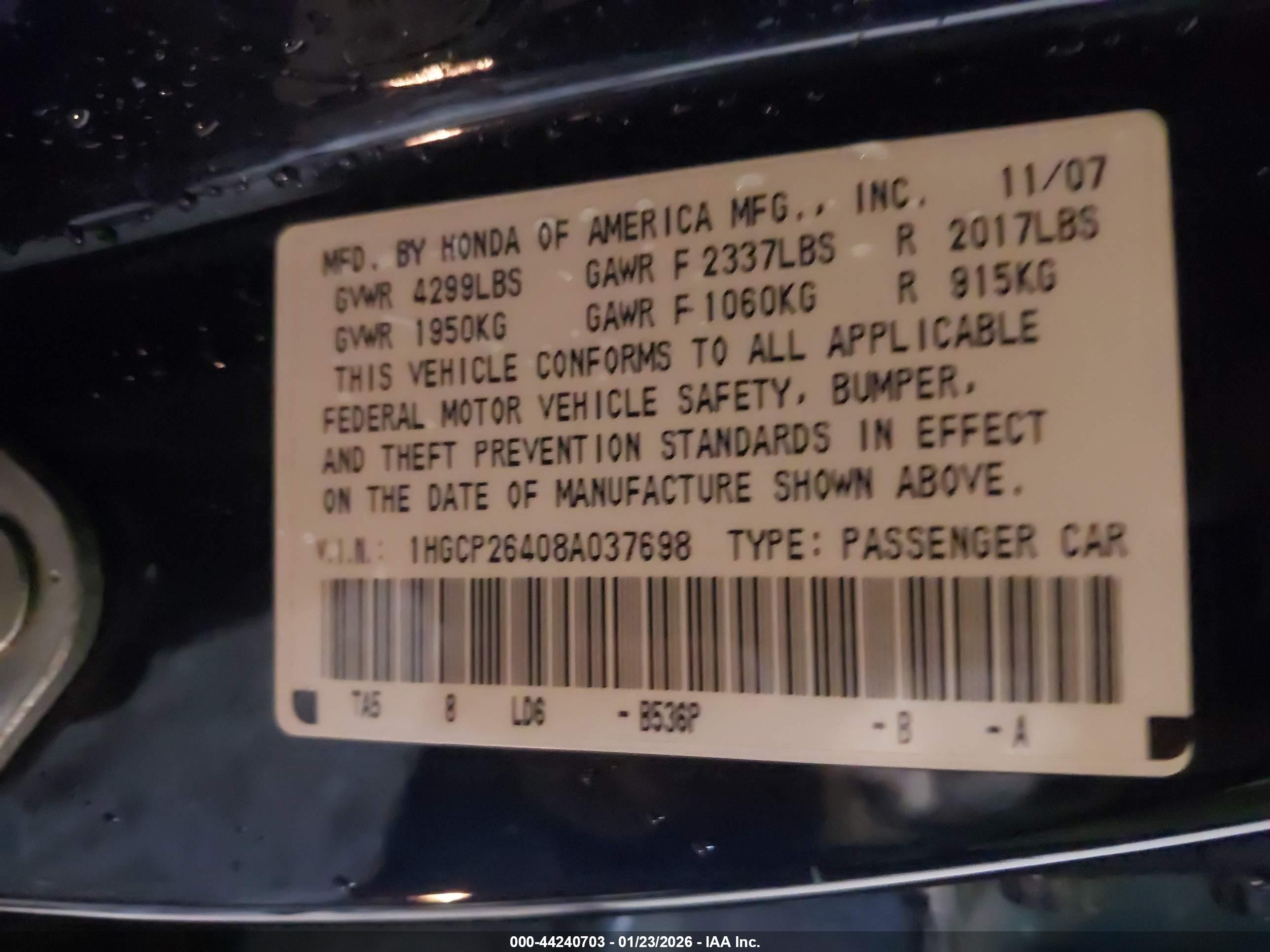 HONDA ACCORD image 9