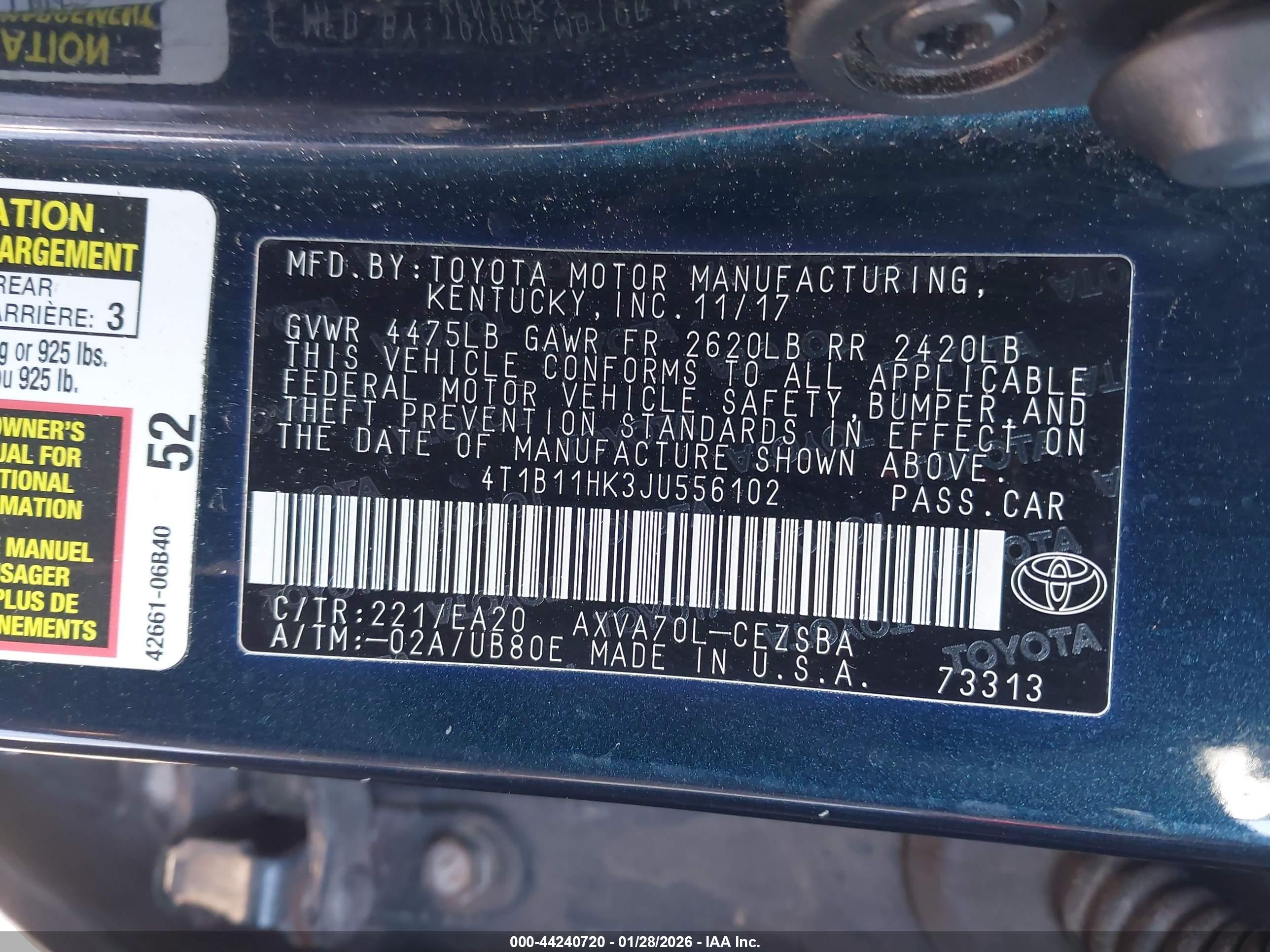TOYOTA CAMRY image 9