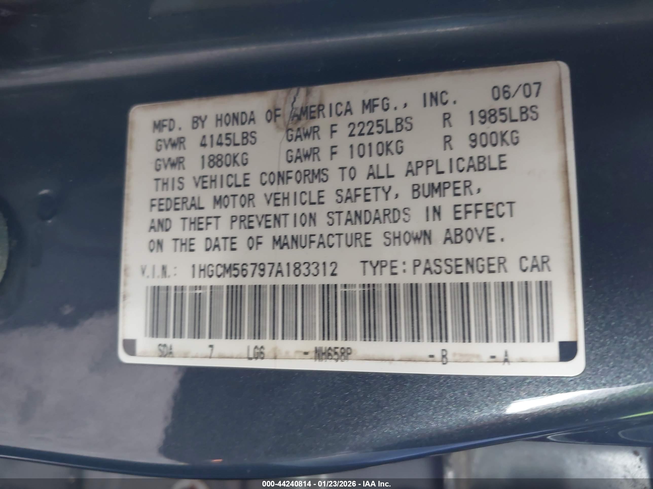HONDA ACCORD image 9