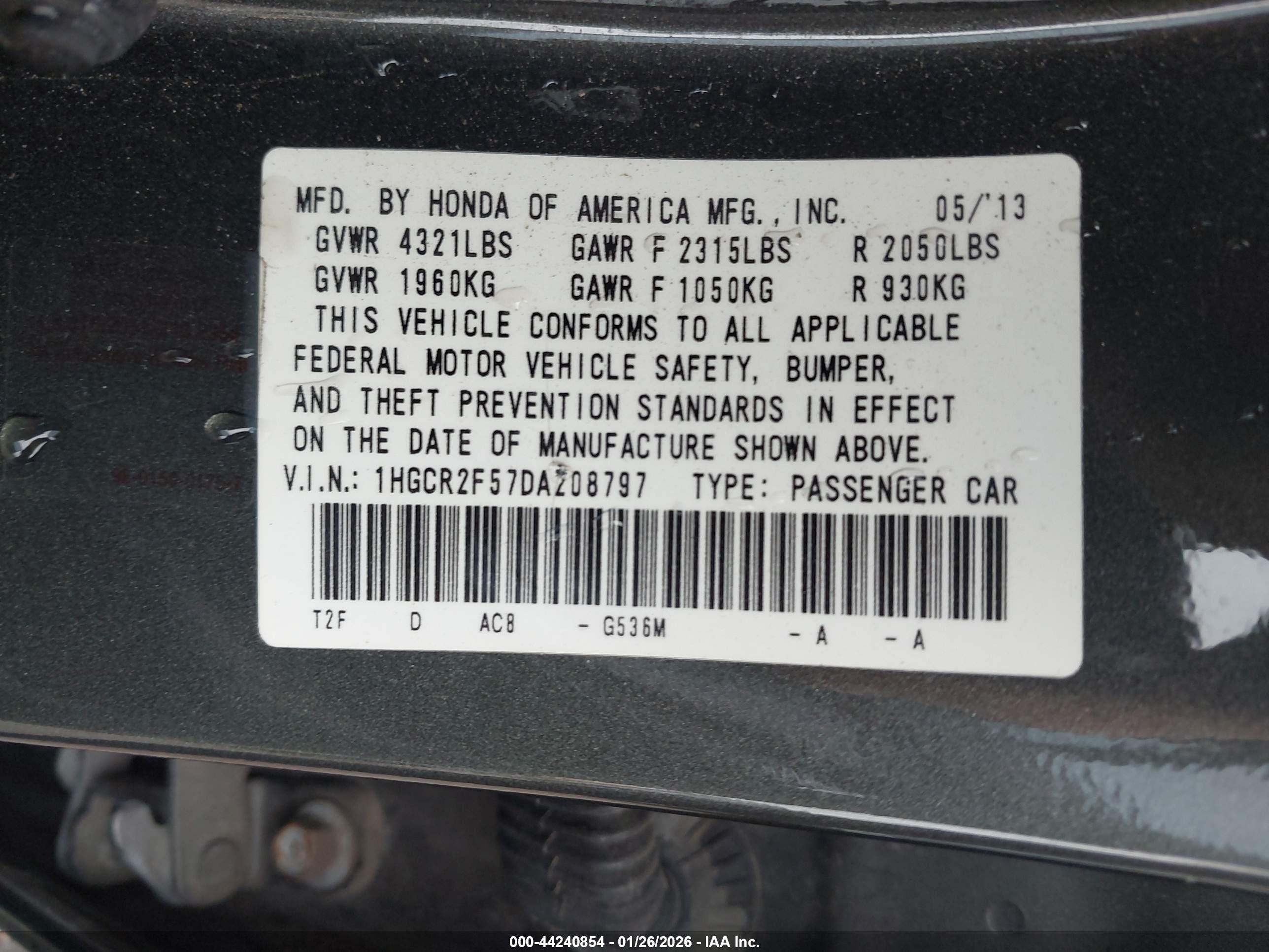 HONDA ACCORD image 9