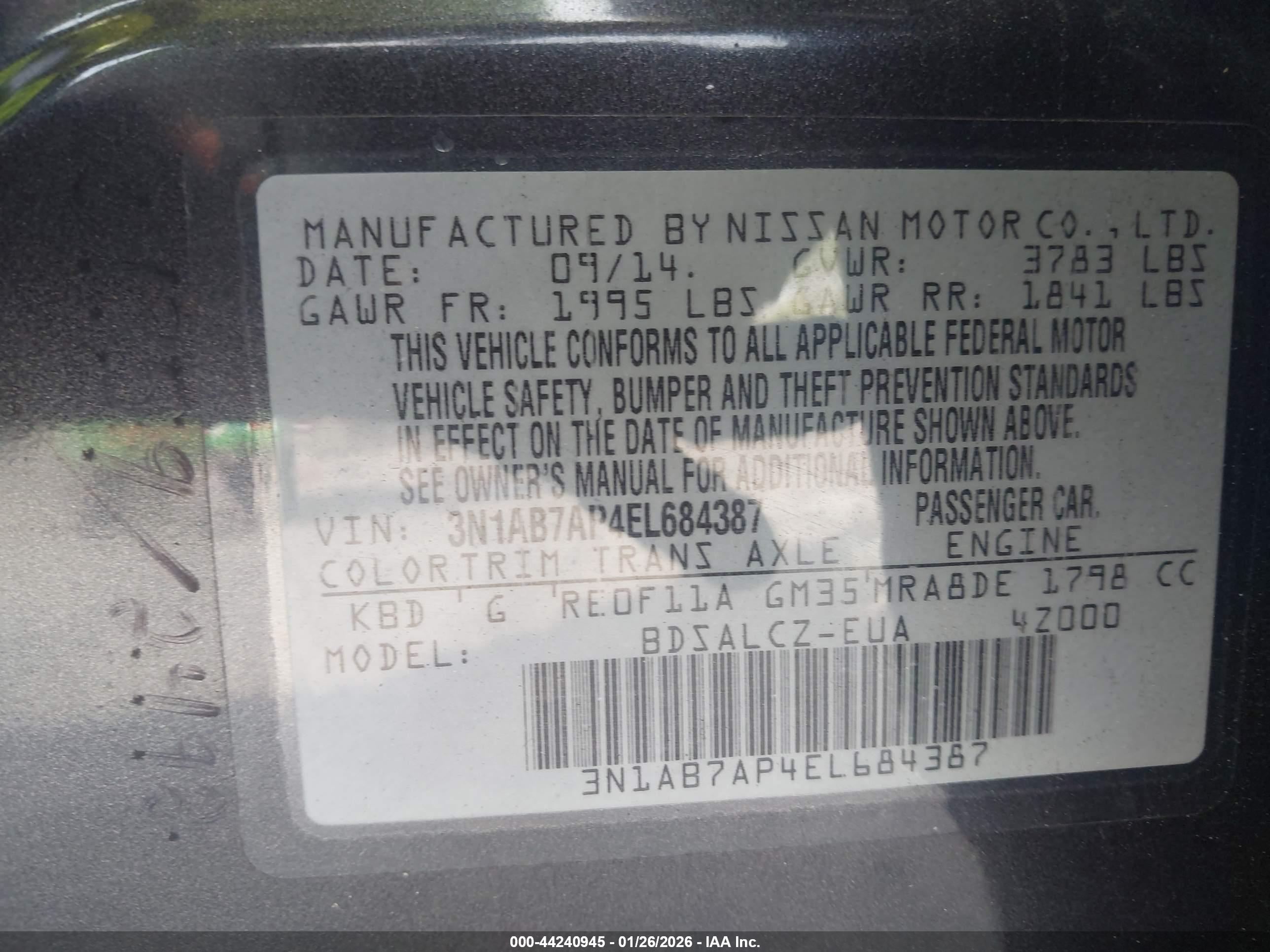 NISSAN SENTRA image 9