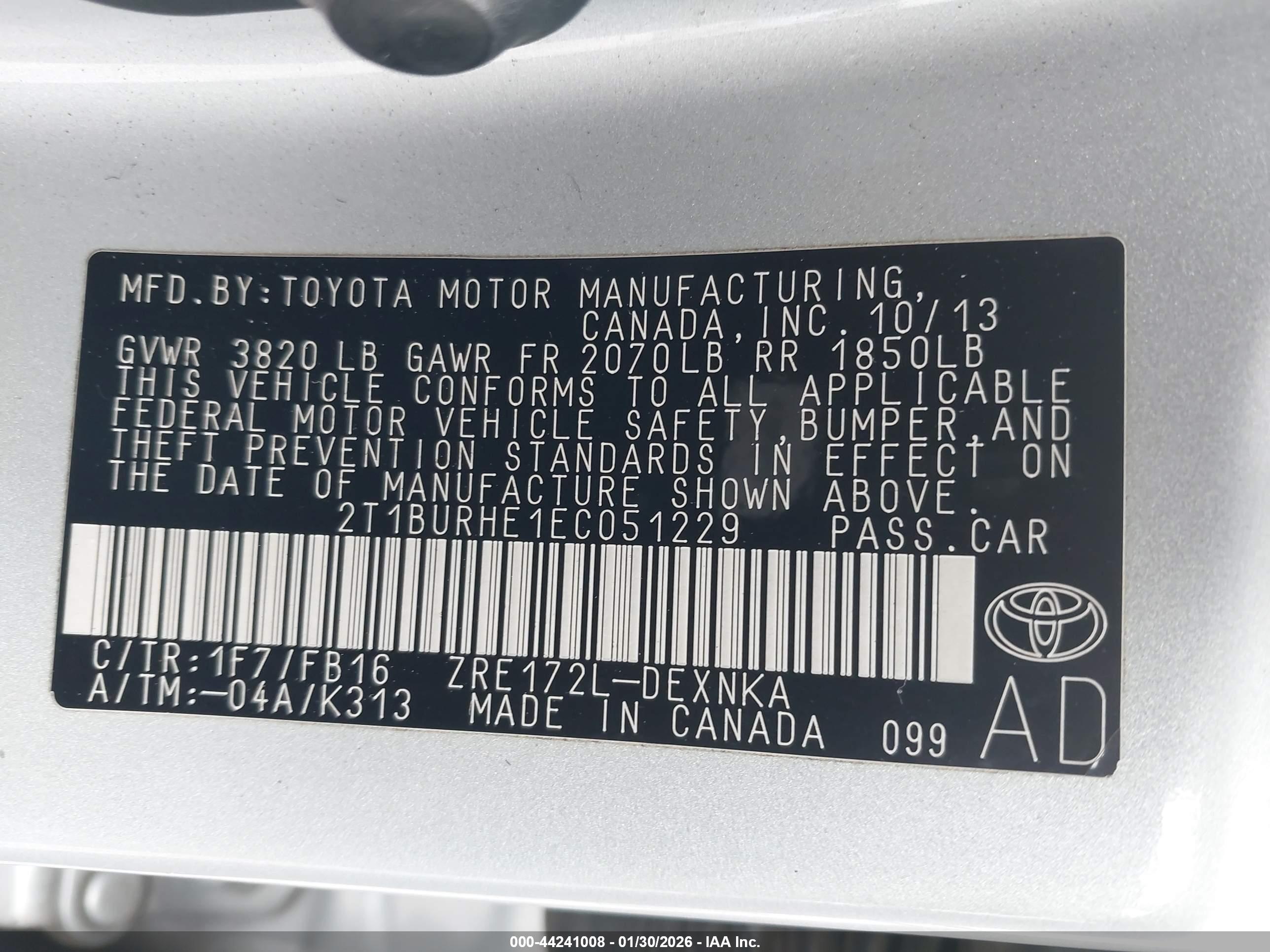 TOYOTA COROLLA image 9