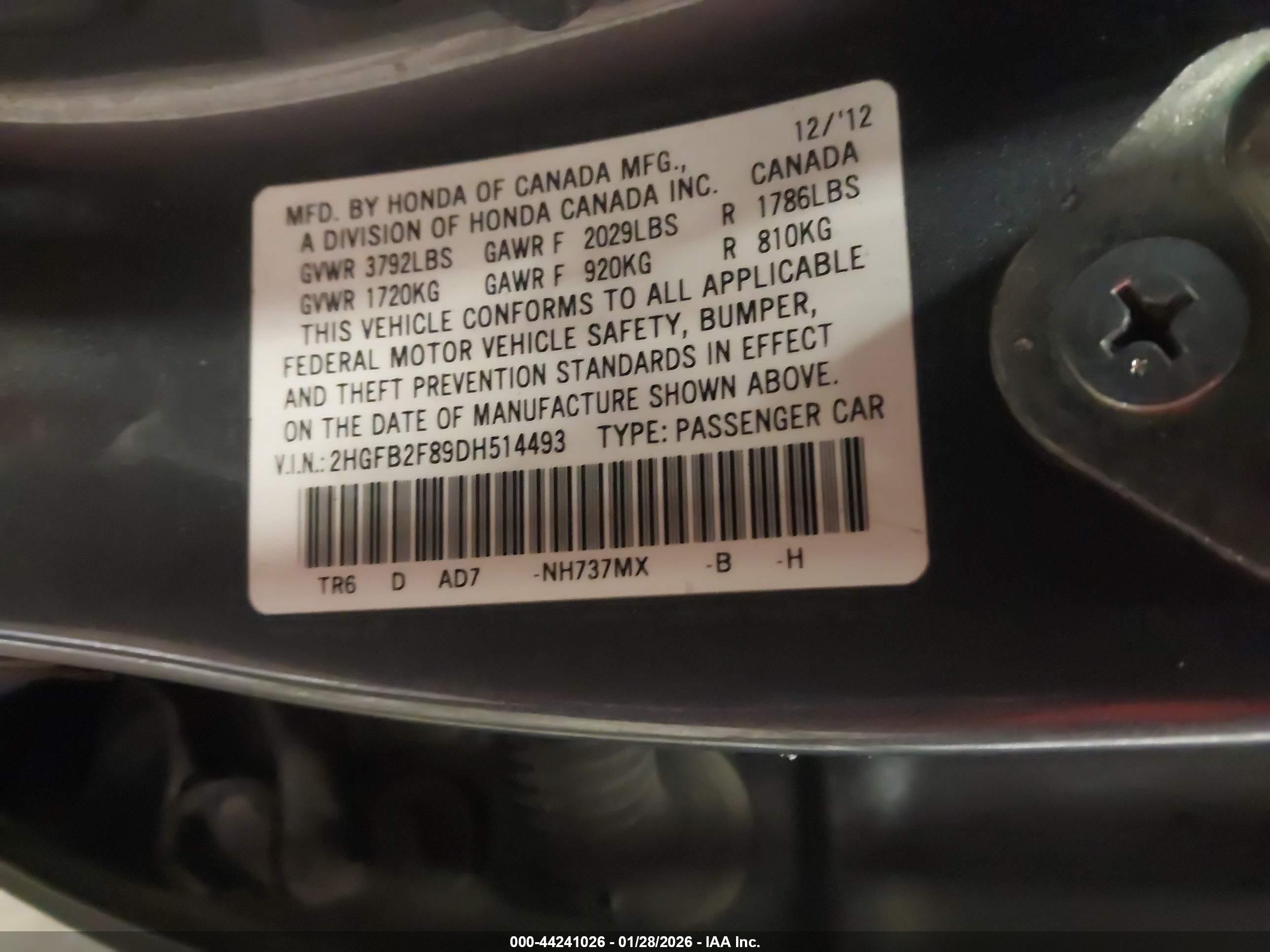 HONDA CIVIC image 9