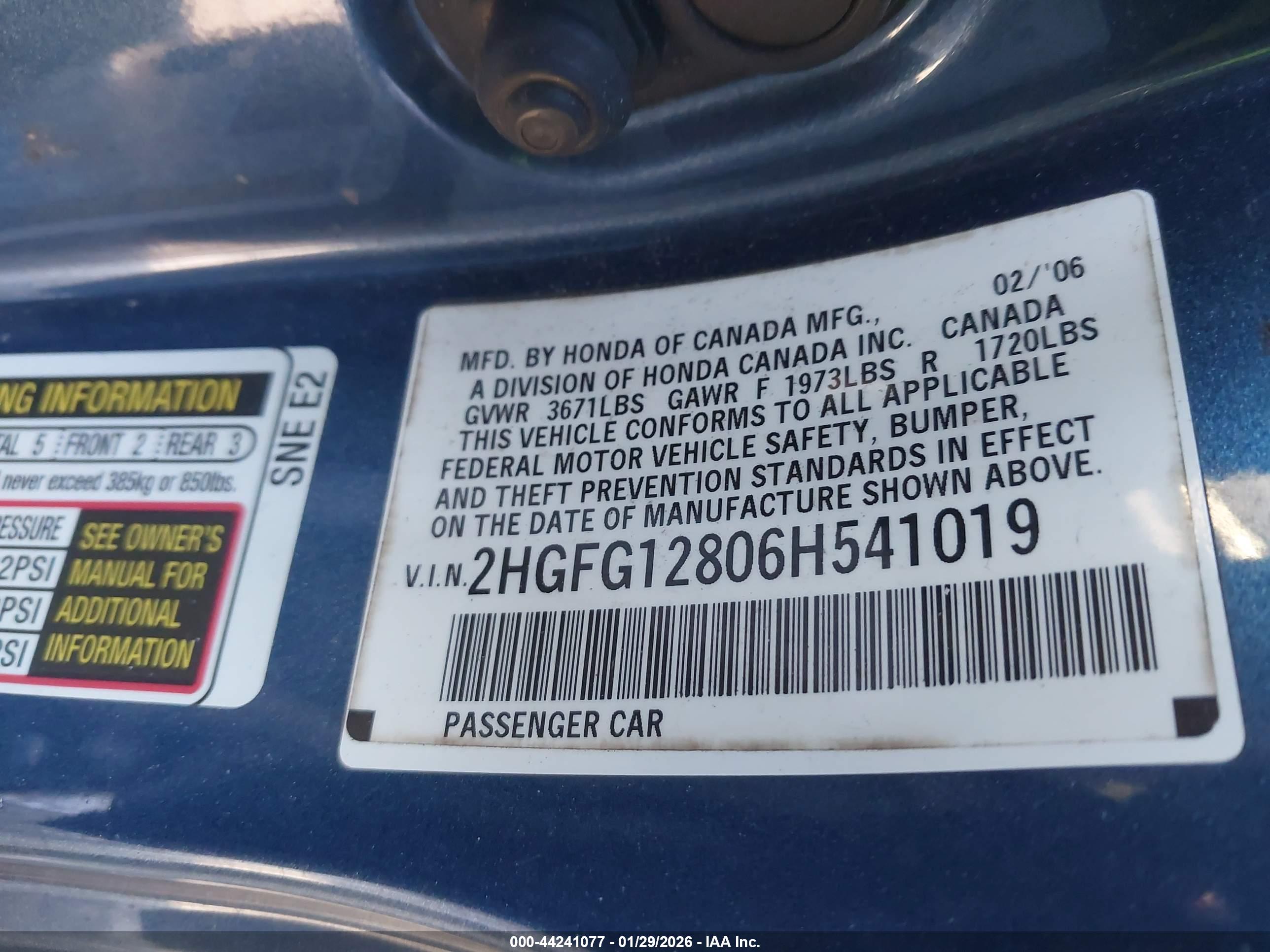 HONDA CIVIC image 9