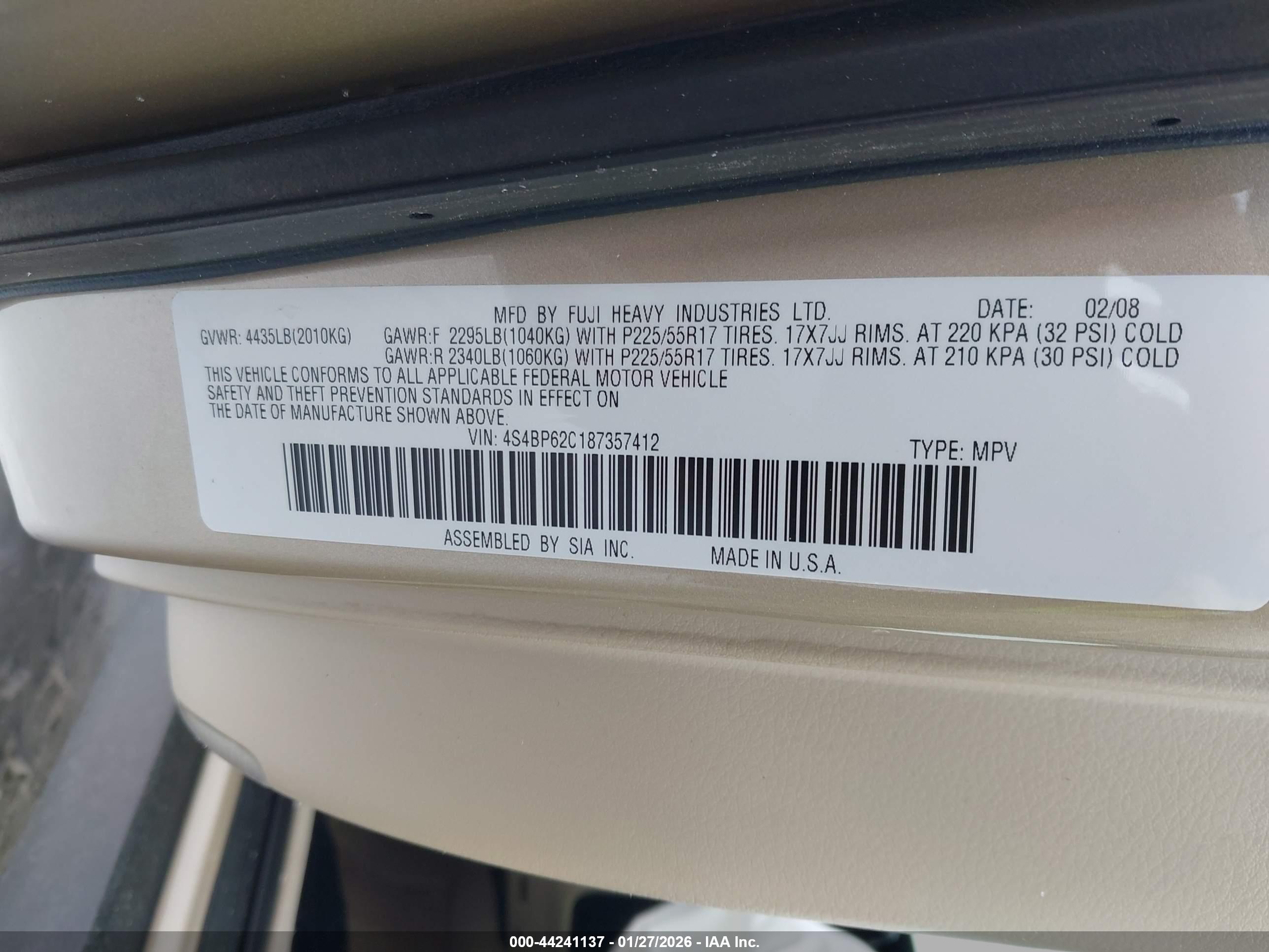 SUBARU OUTBACK image 9