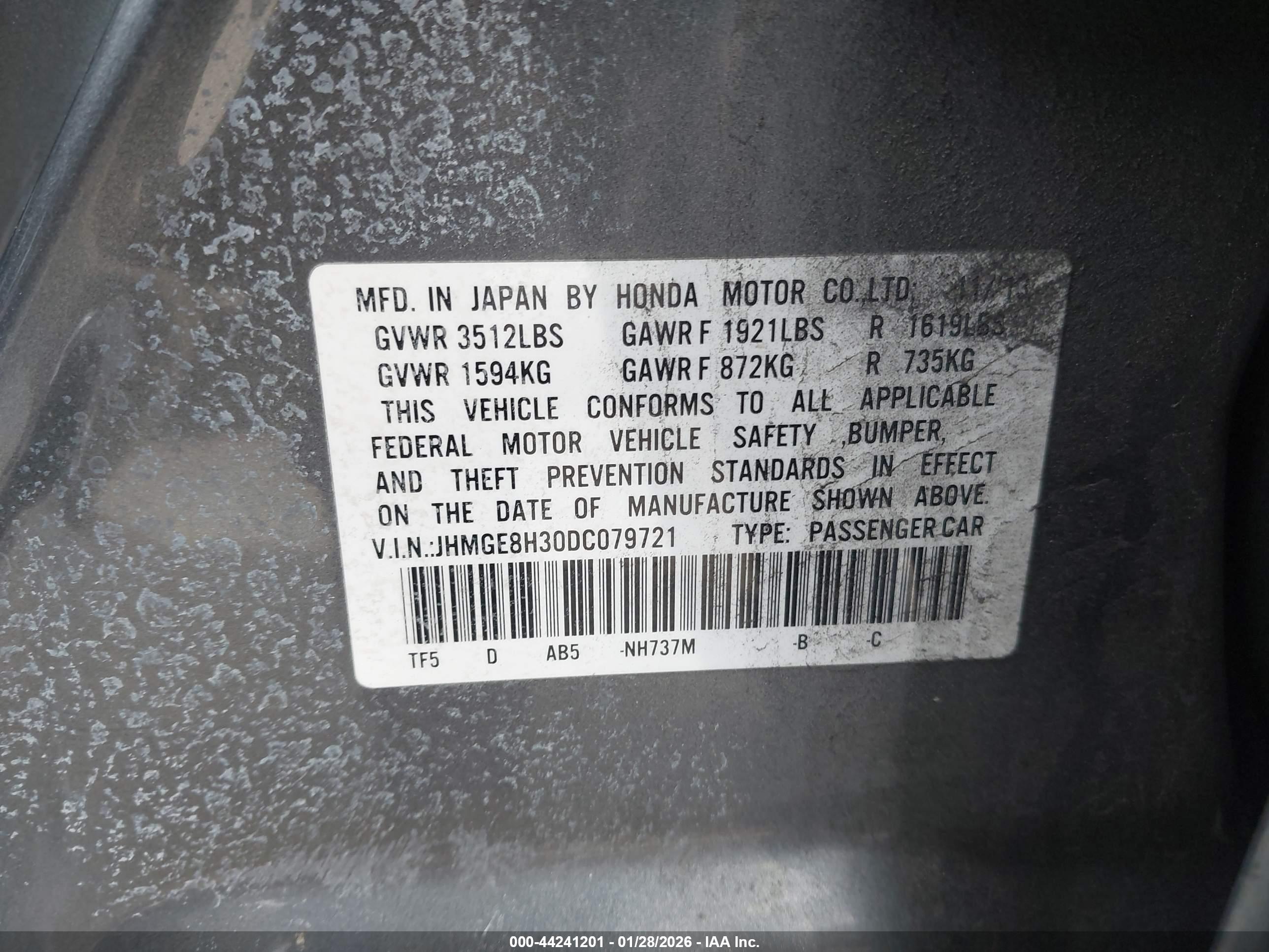 HONDA FIT image 9