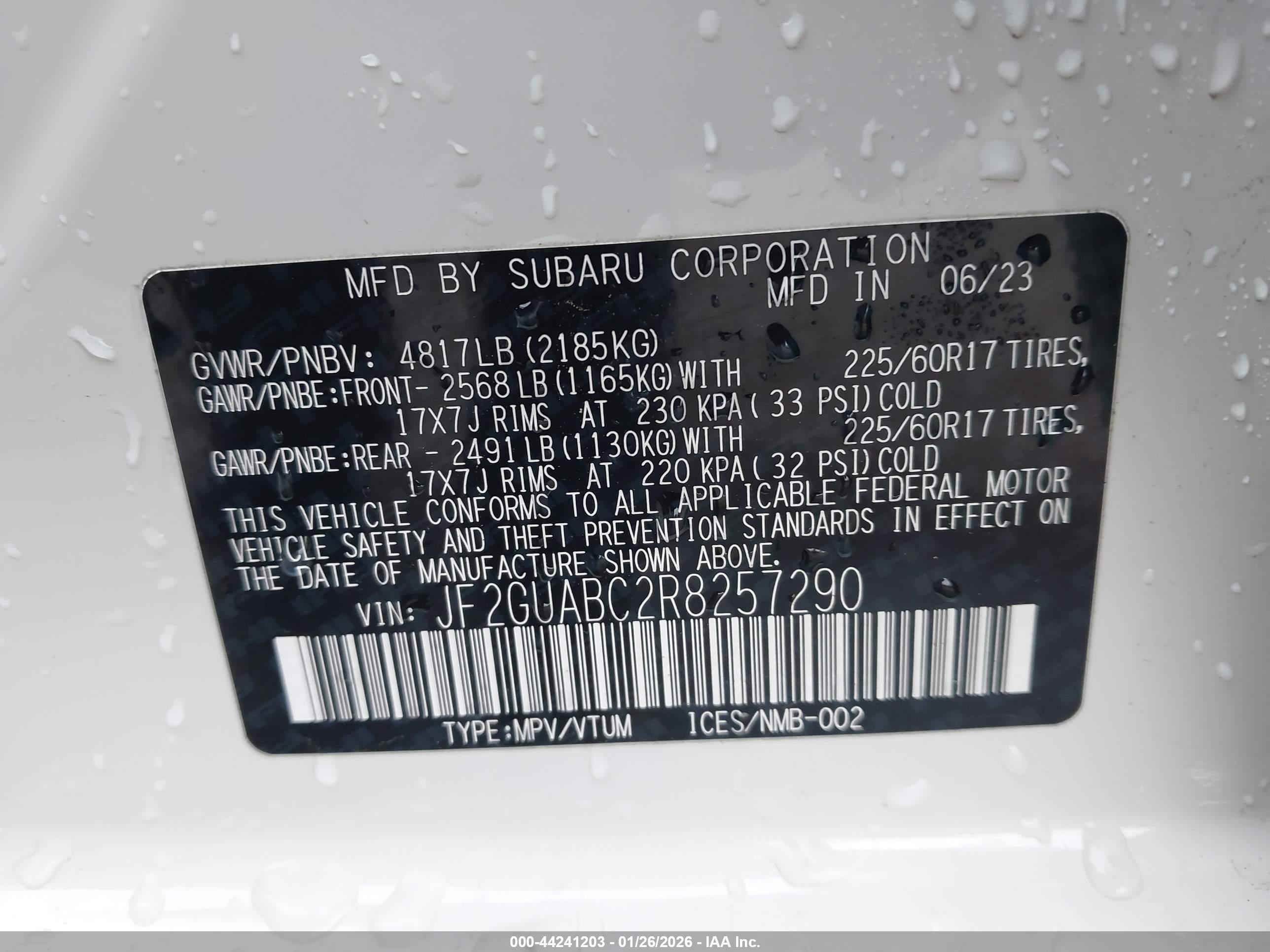 SUBARU CROSSTREK image 9