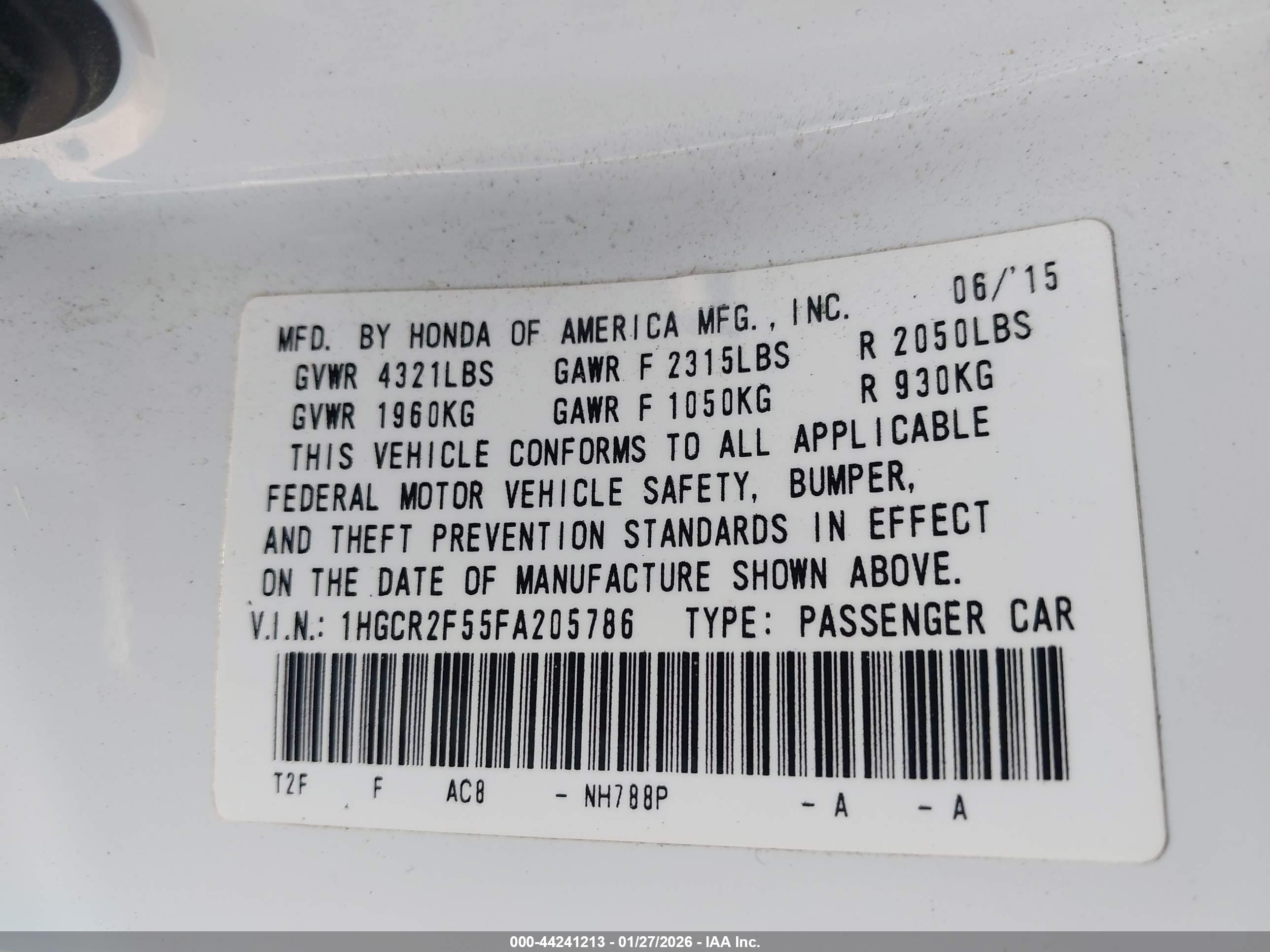 HONDA ACCORD image 9