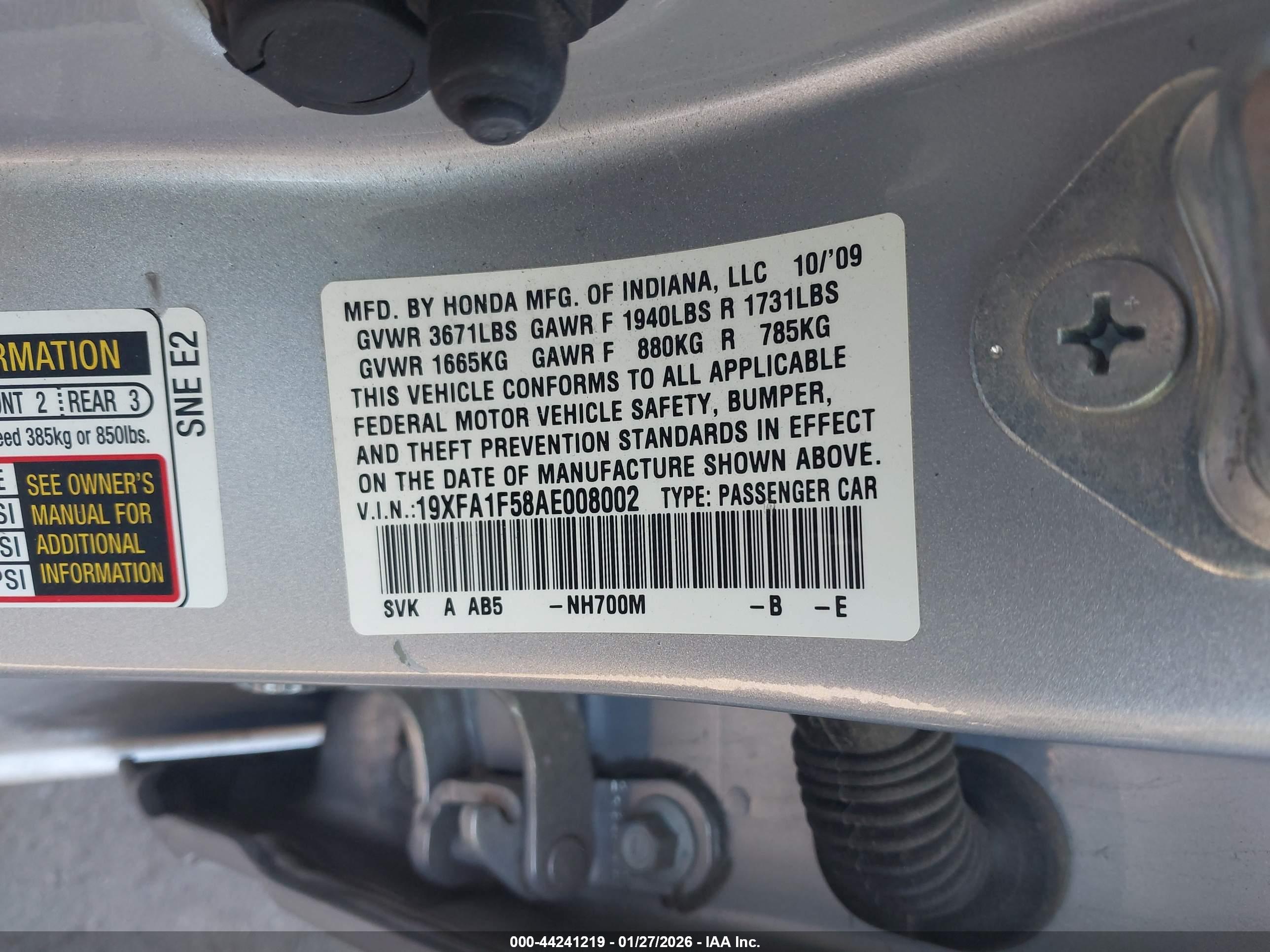 HONDA CIVIC image 9