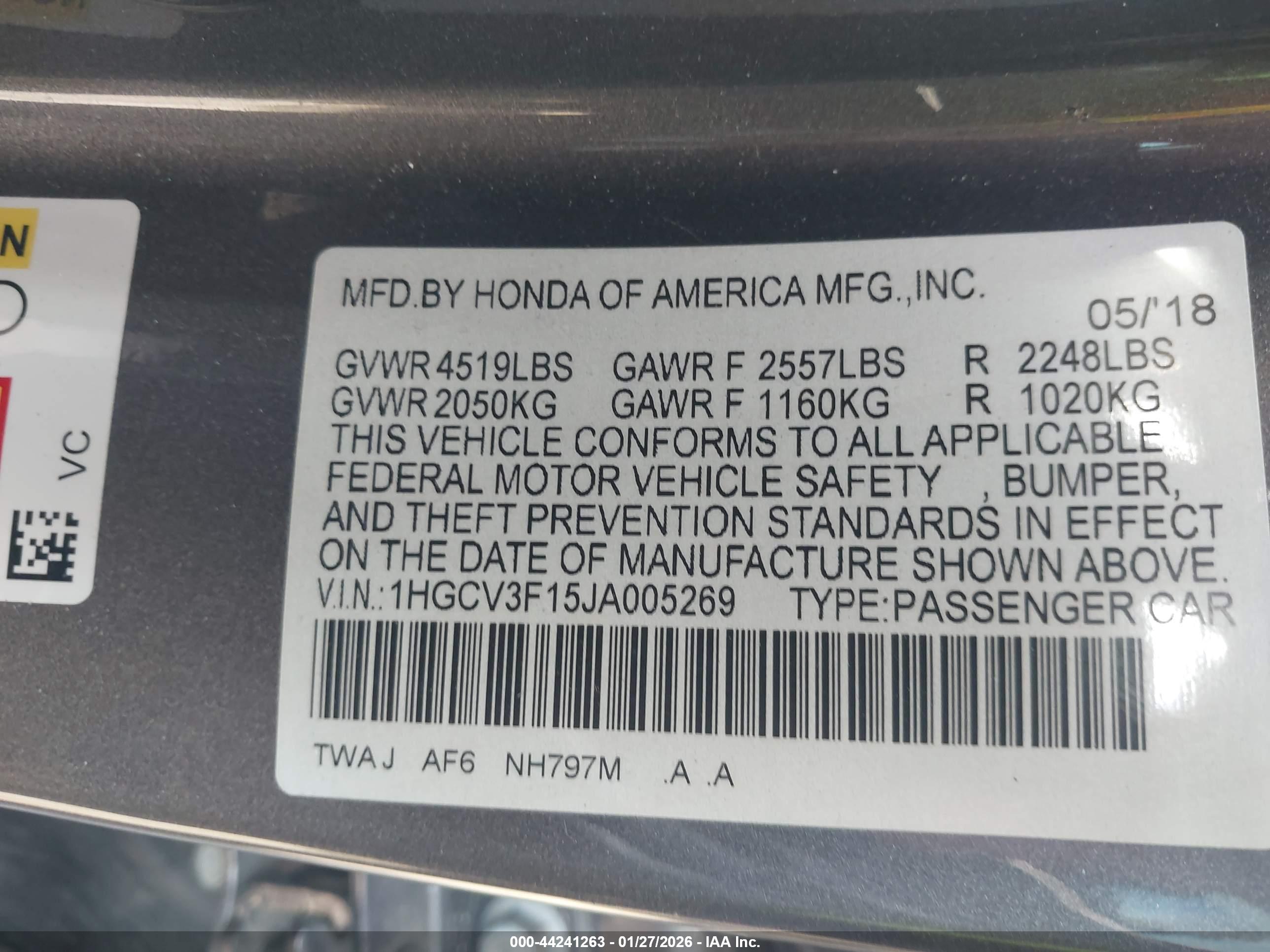 HONDA ACCORD image 9