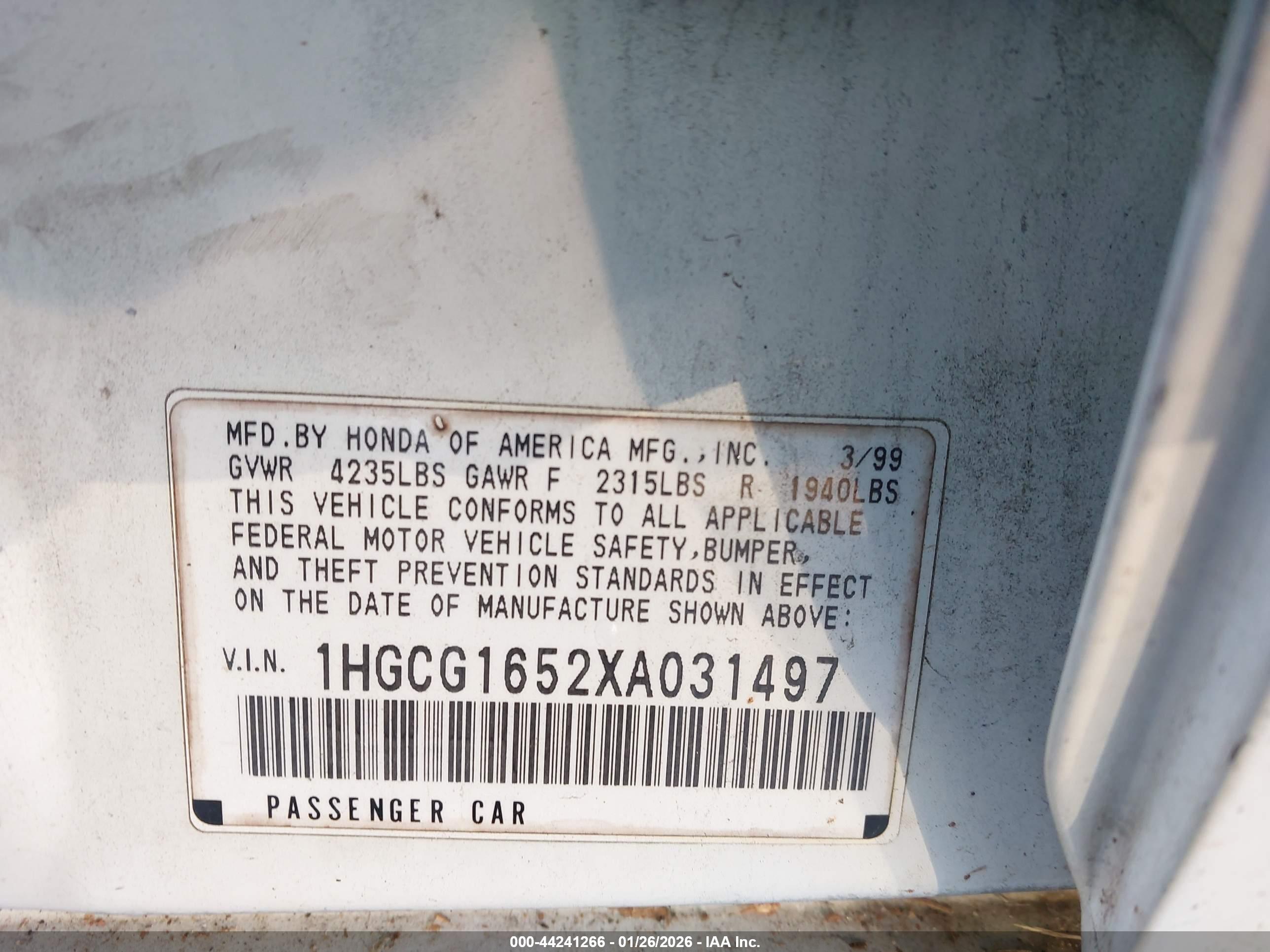 HONDA ACCORD image 9