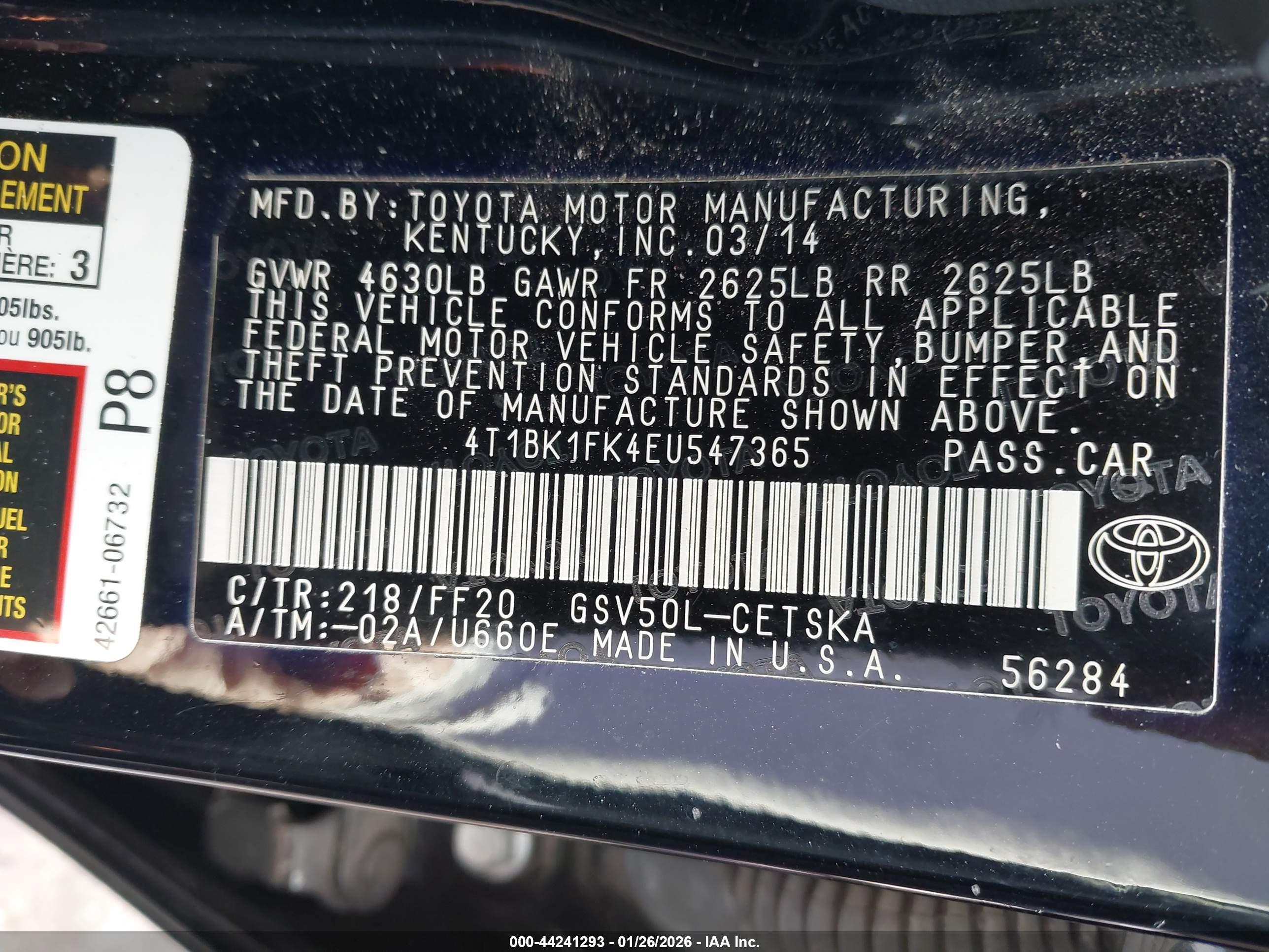 TOYOTA CAMRY image 9