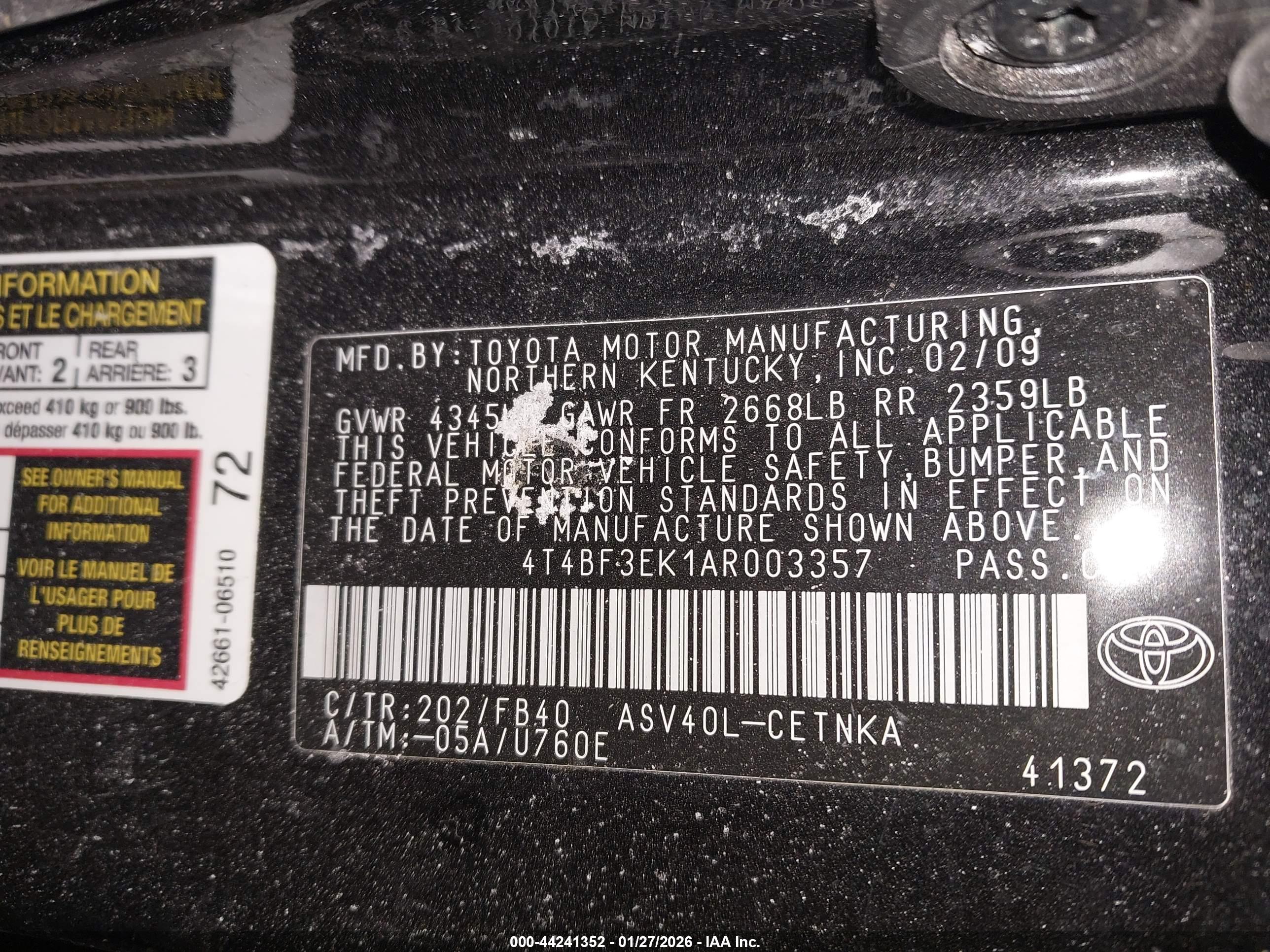 TOYOTA CAMRY image 9