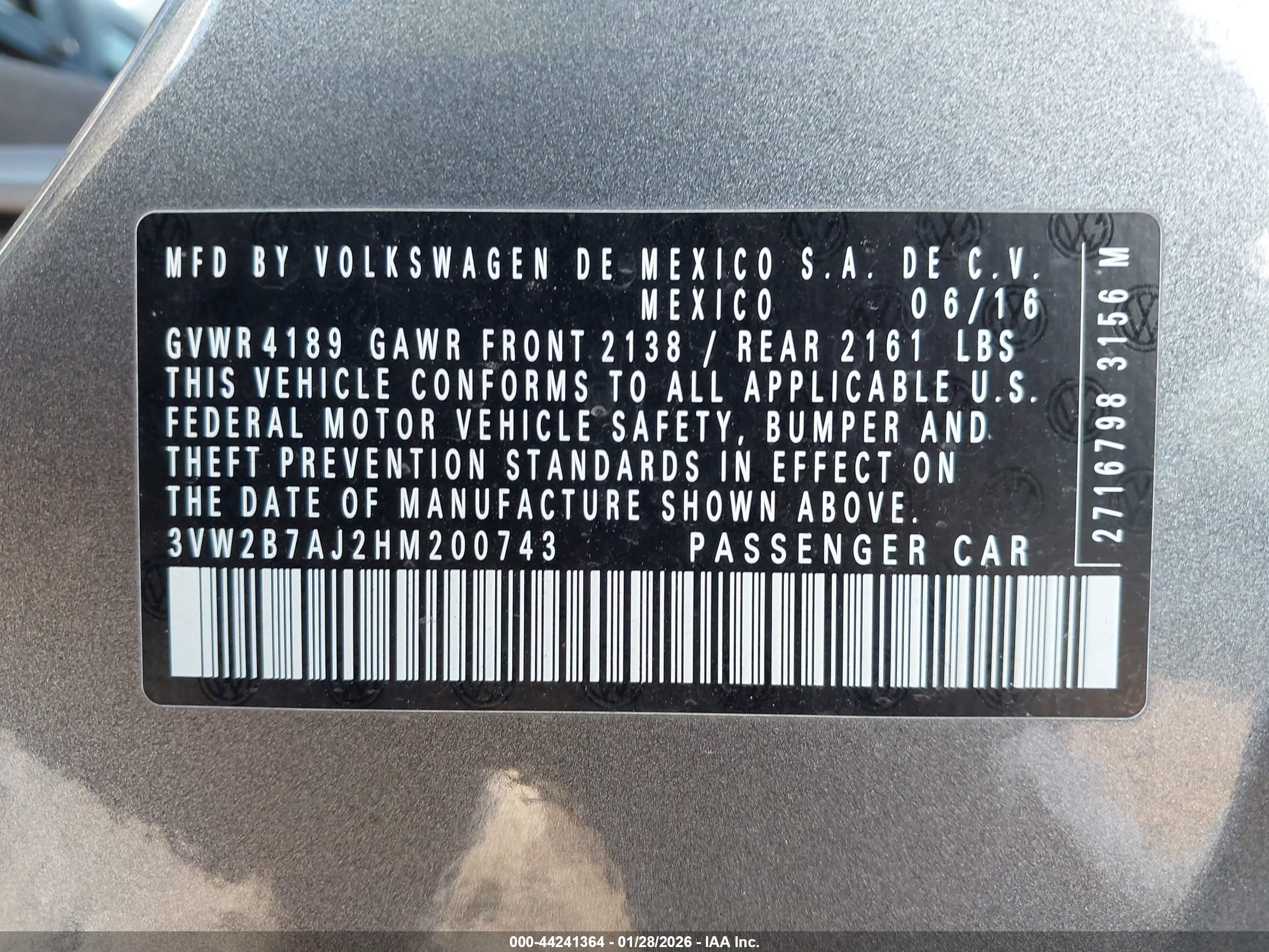 VOLKSWAGEN JETTA image 9