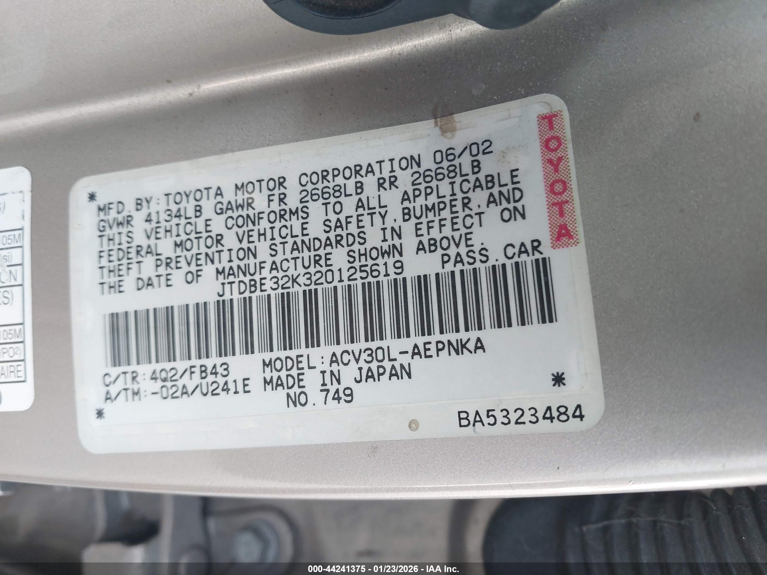 TOYOTA CAMRY image 9