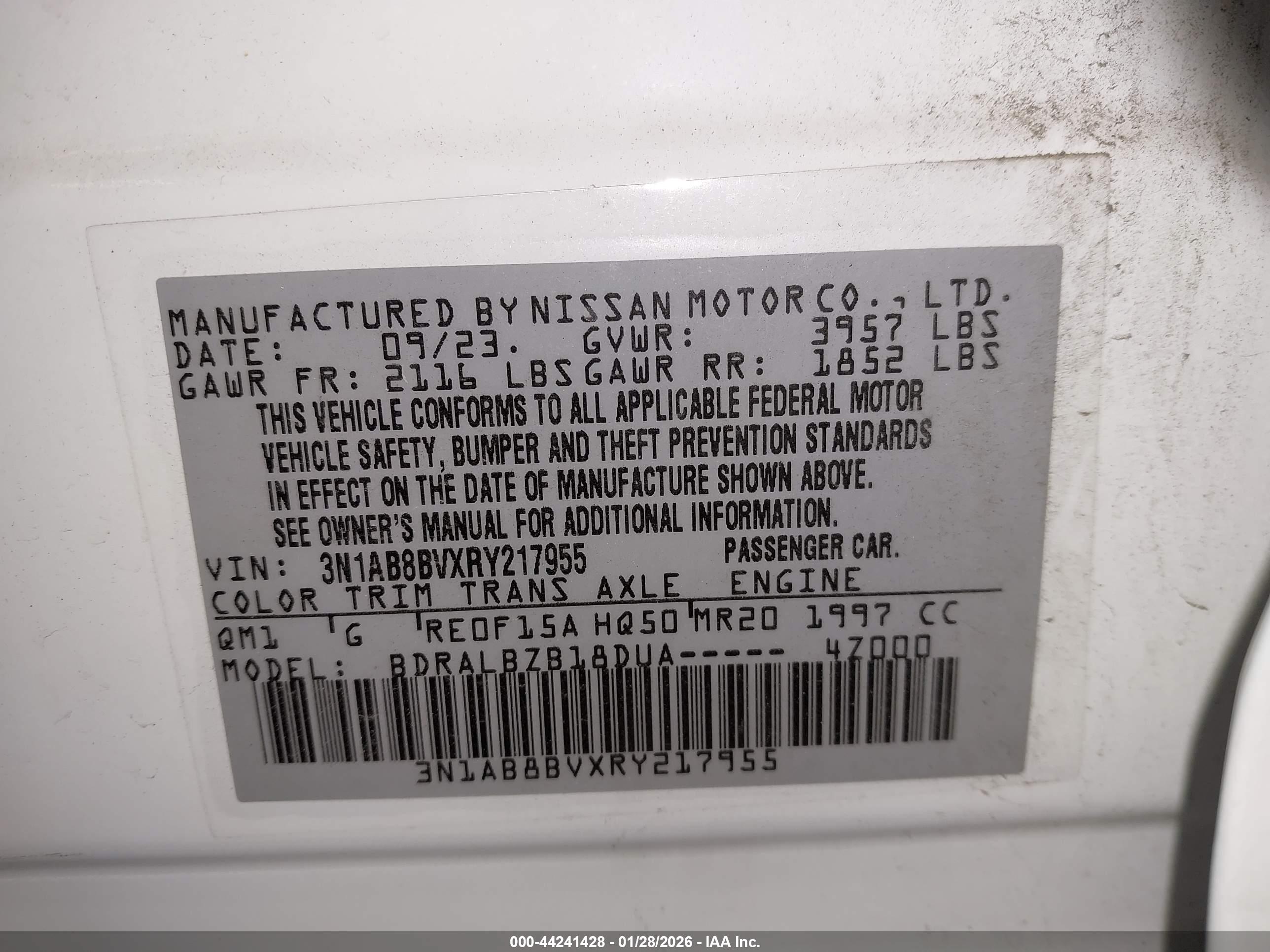 NISSAN SENTRA image 9