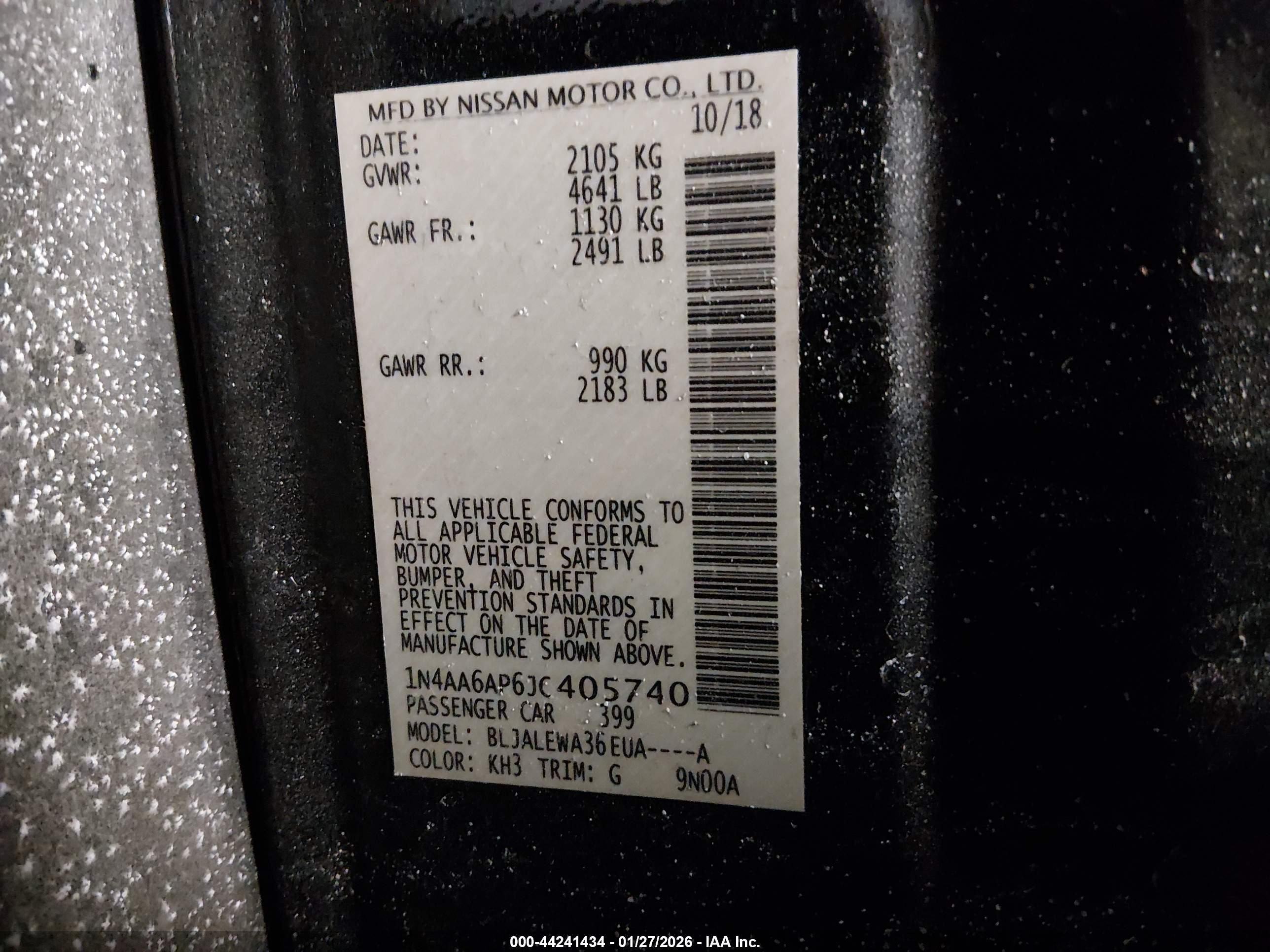 NISSAN MAXIMA image 9