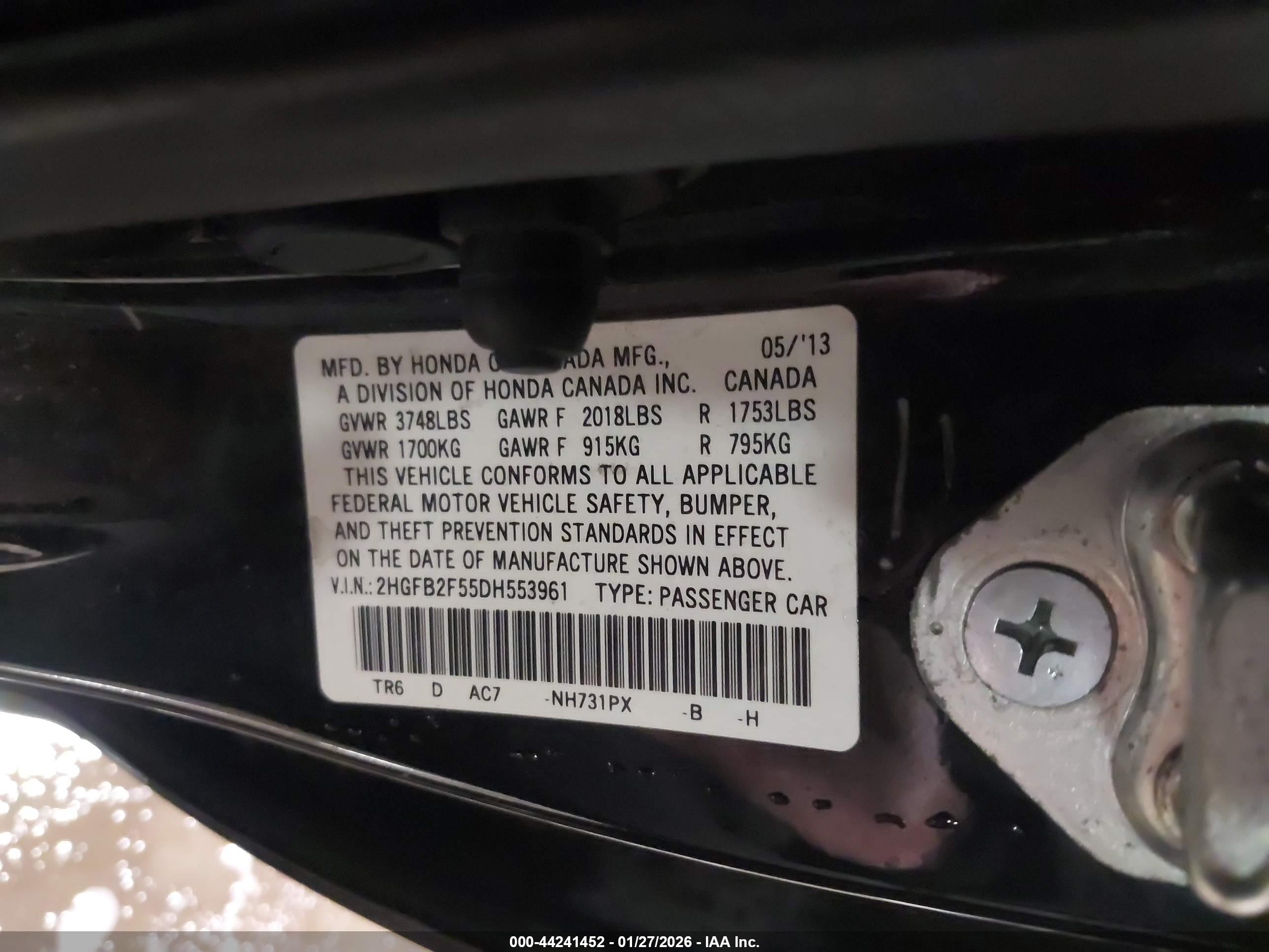 HONDA CIVIC image 9