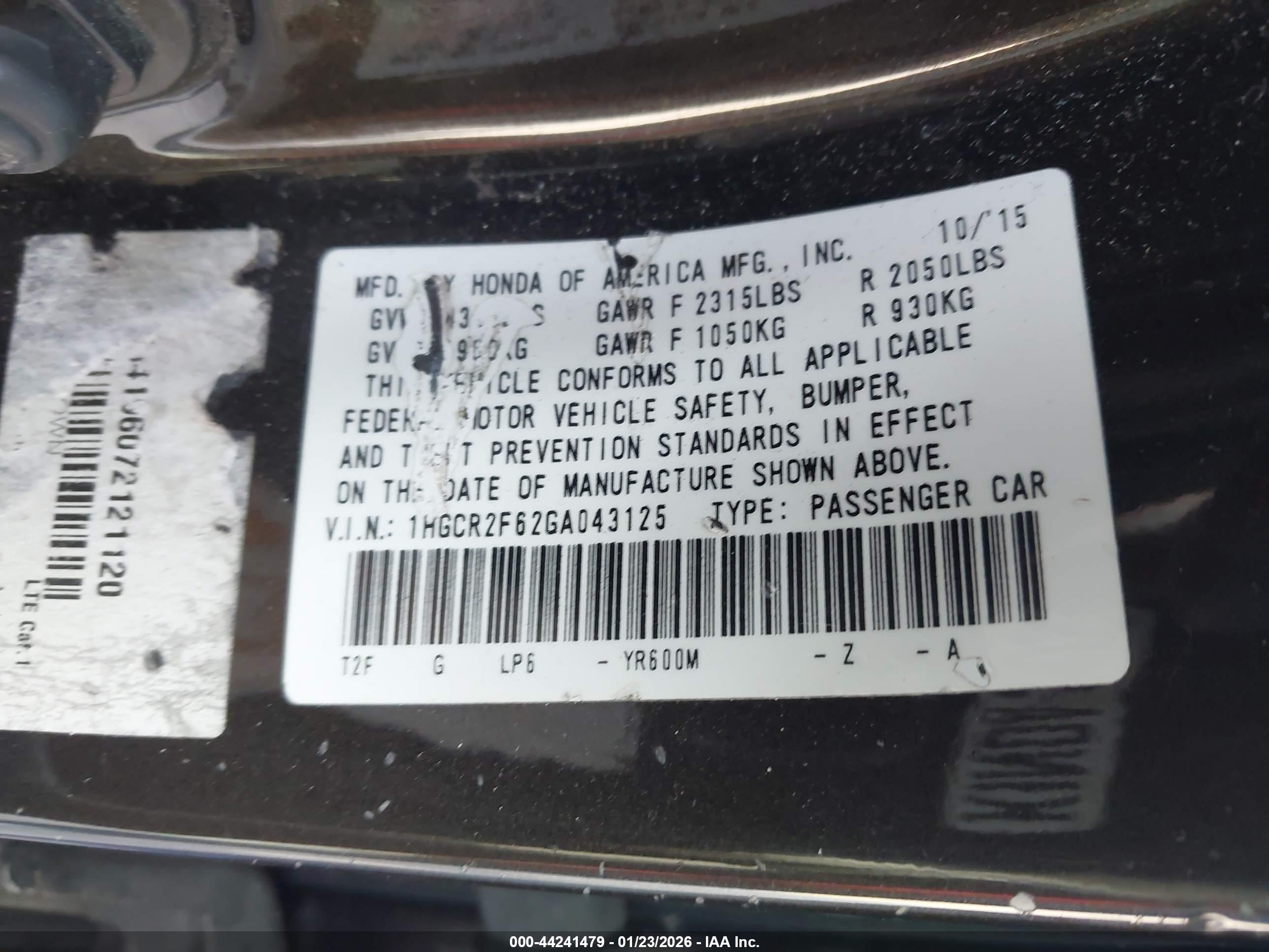 HONDA ACCORD image 9