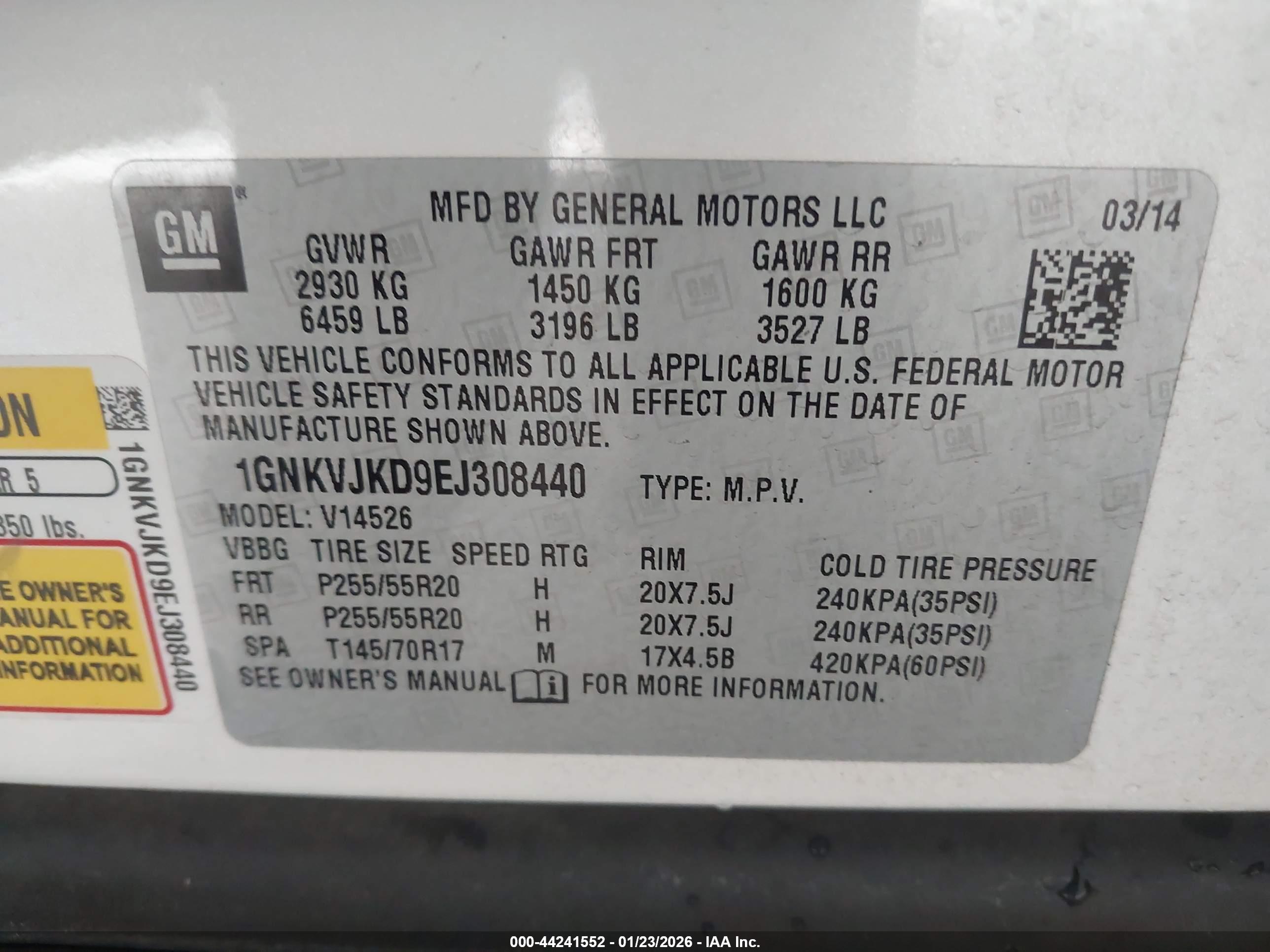 CHEVROLET TRAVERSE image 9