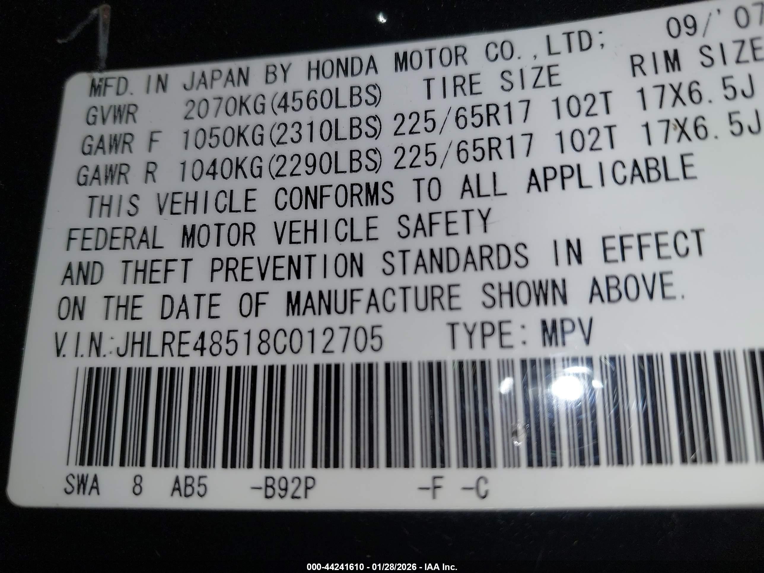 HONDA CR-V image 9