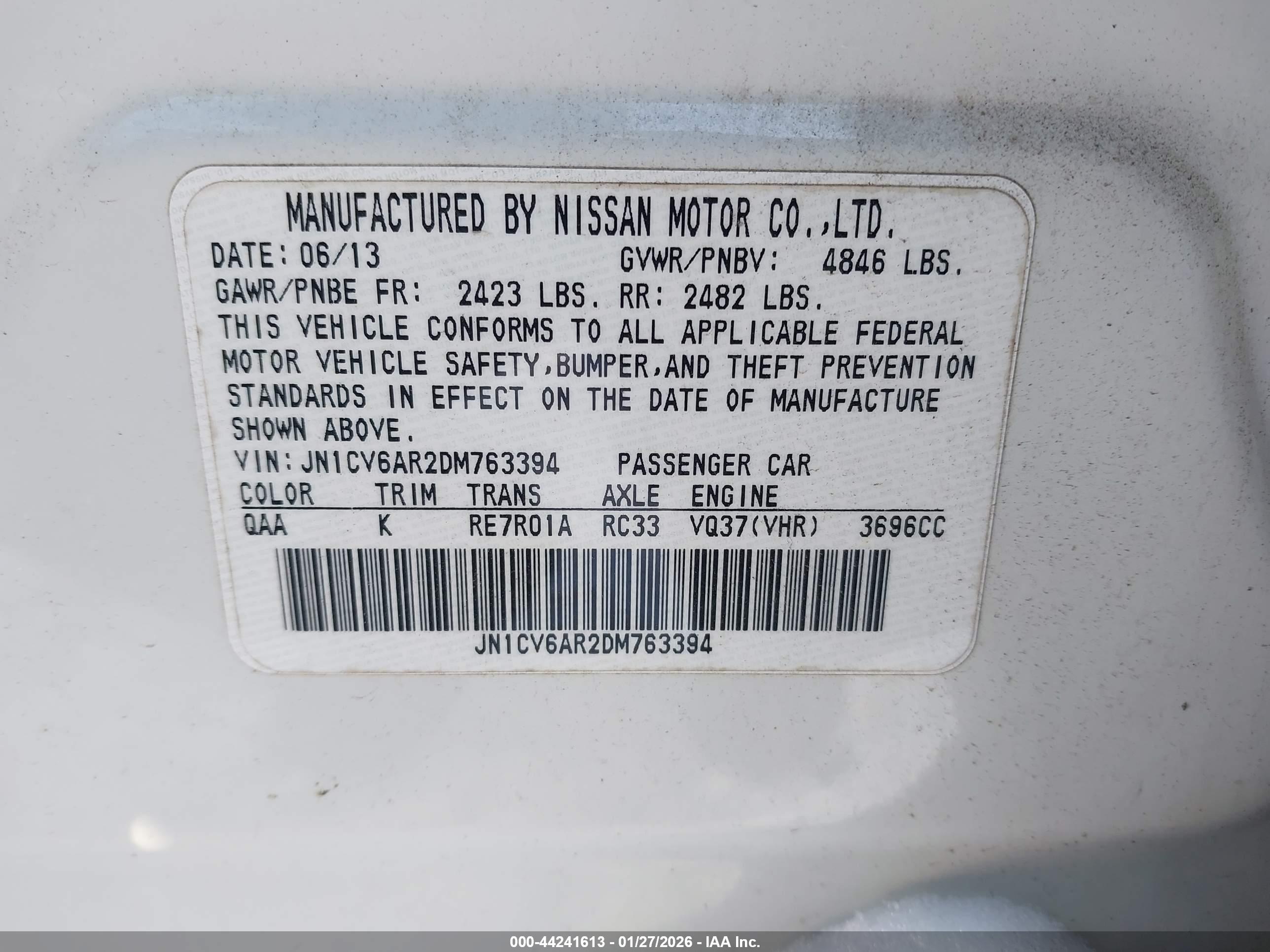 INFINITI G37X image 9