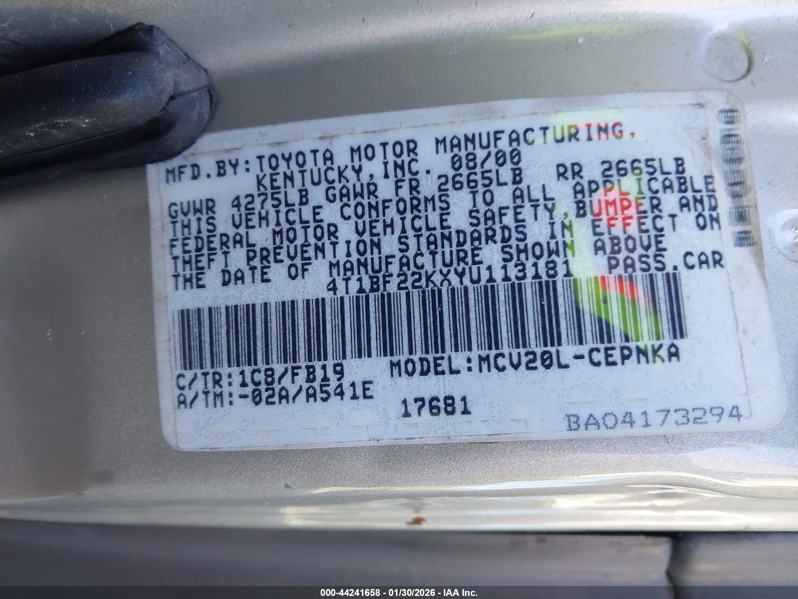 TOYOTA CAMRY image 9