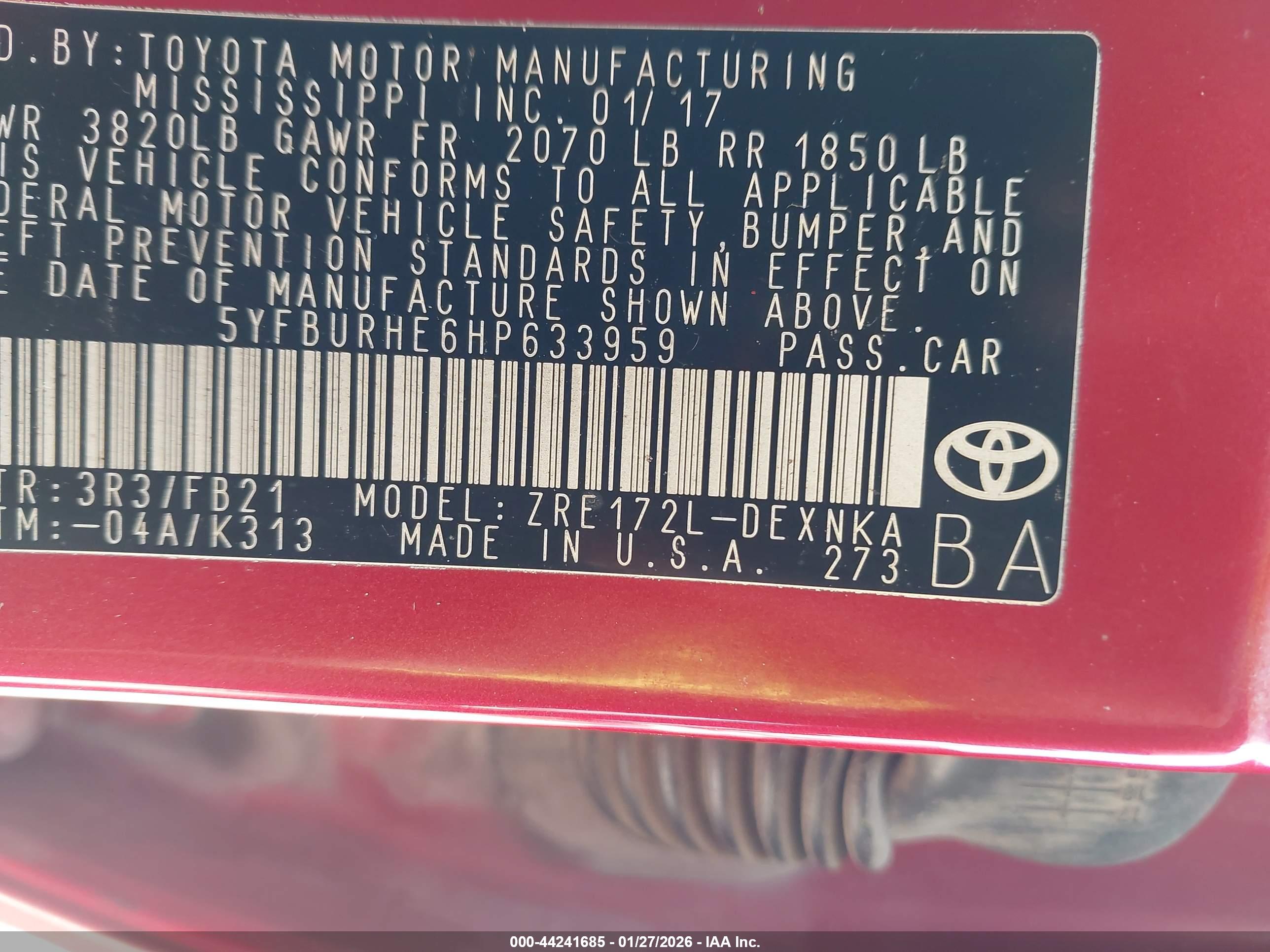 TOYOTA COROLLA image 9