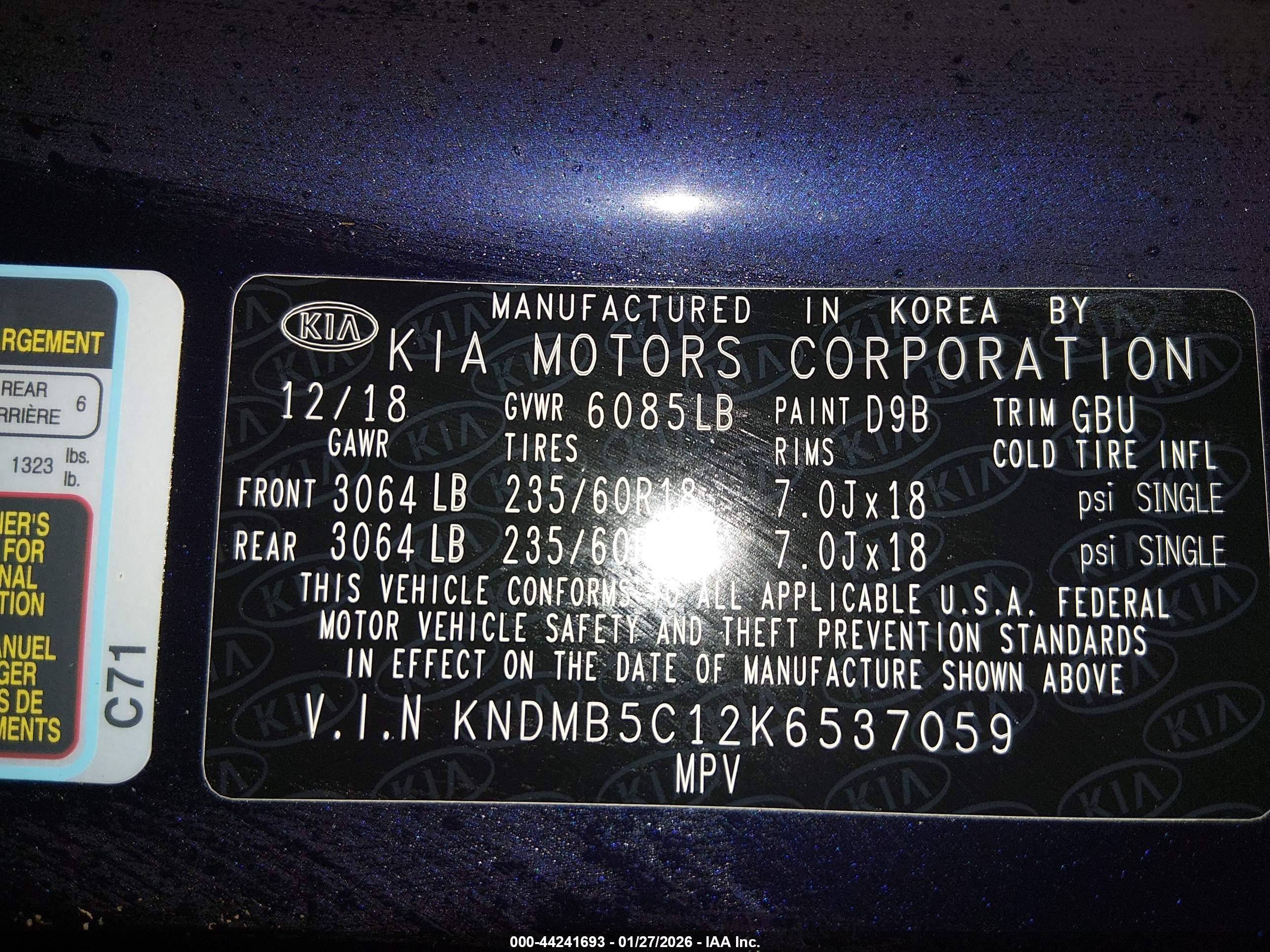 KIA SEDONA image 9