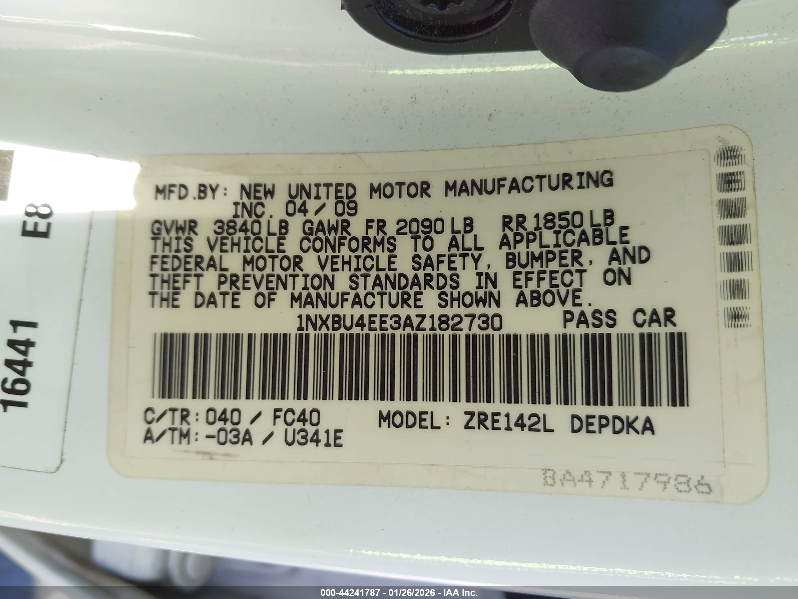 TOYOTA COROLLA image 9