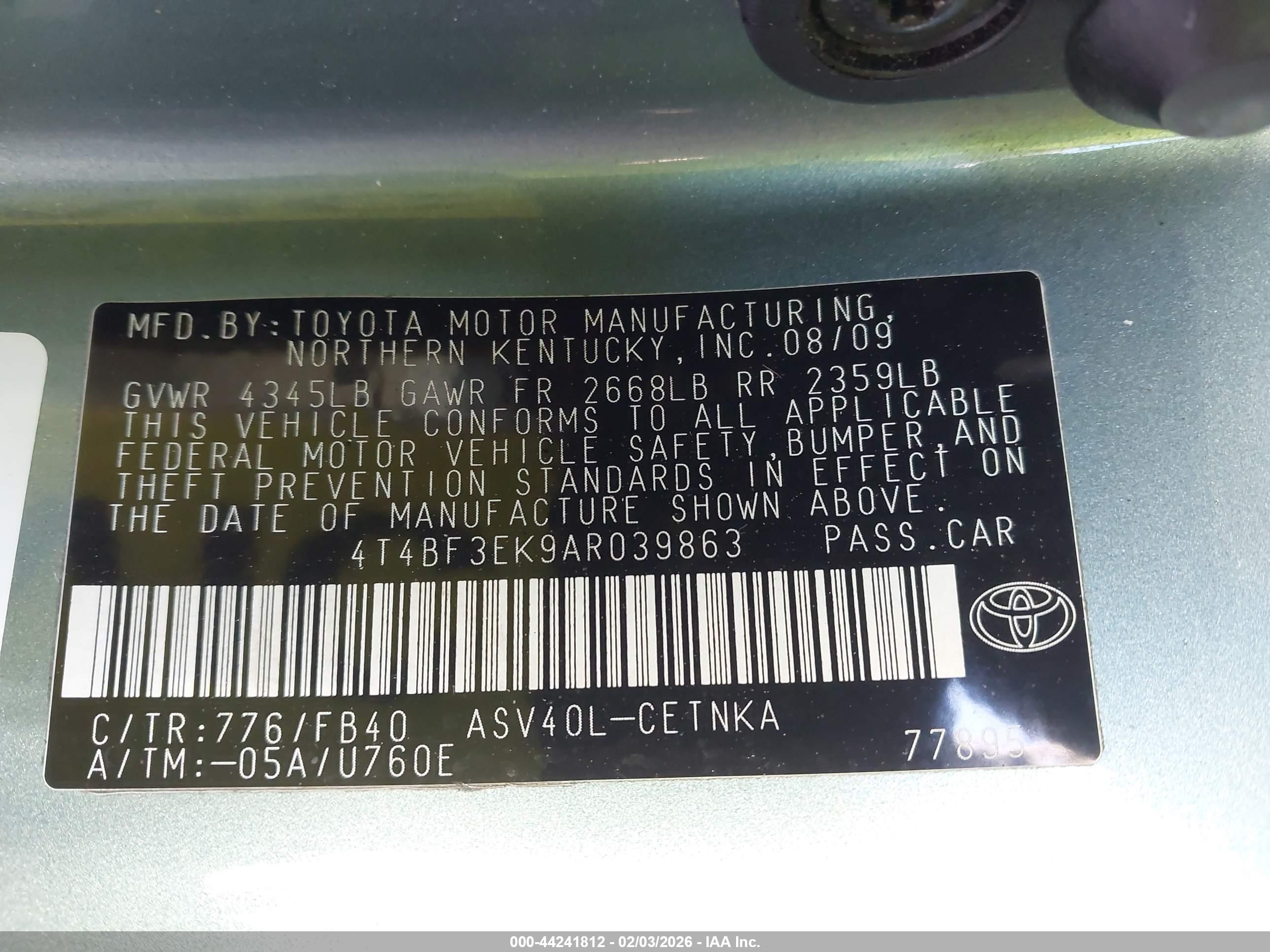 TOYOTA CAMRY image 9