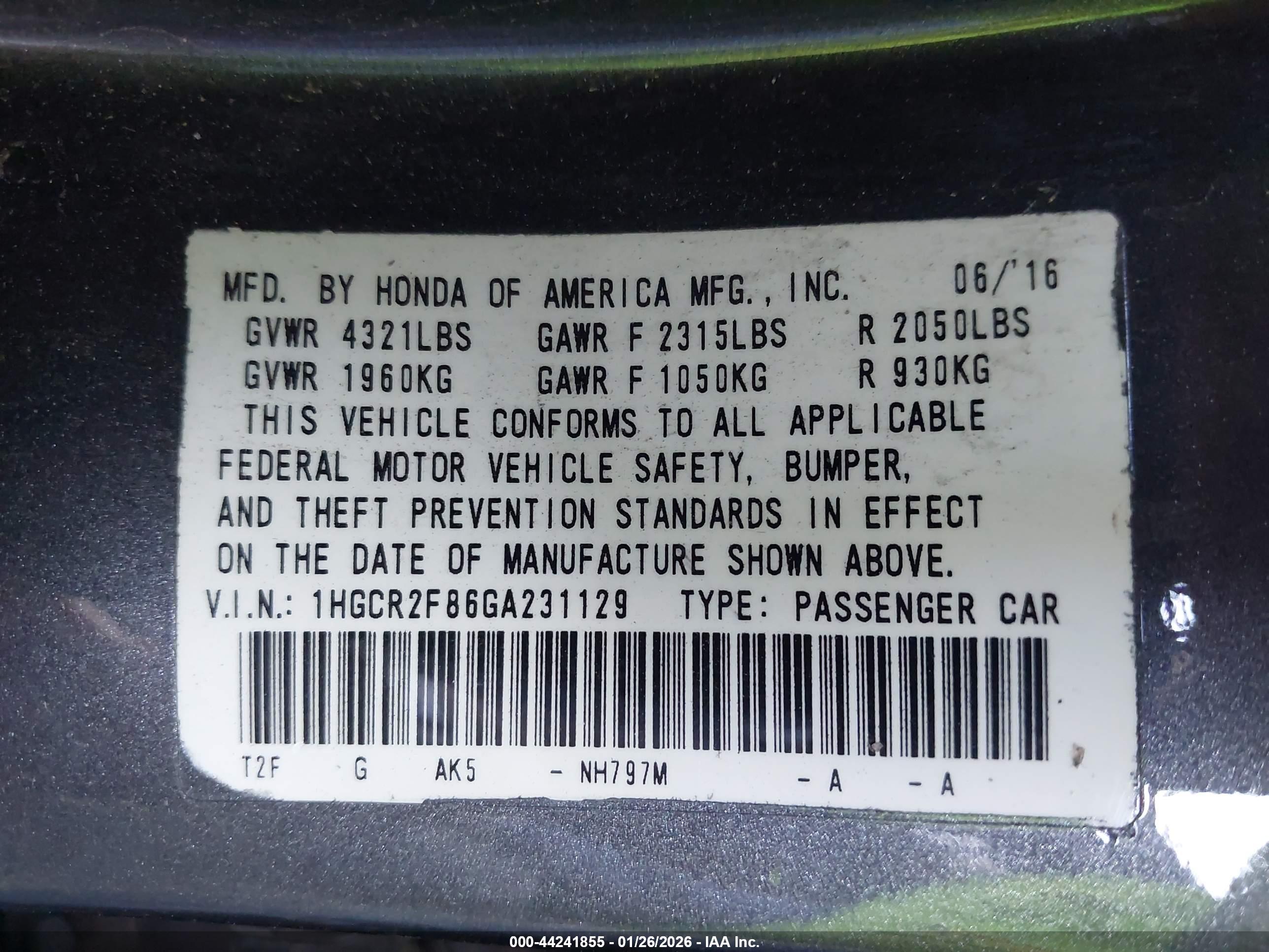 HONDA ACCORD image 9