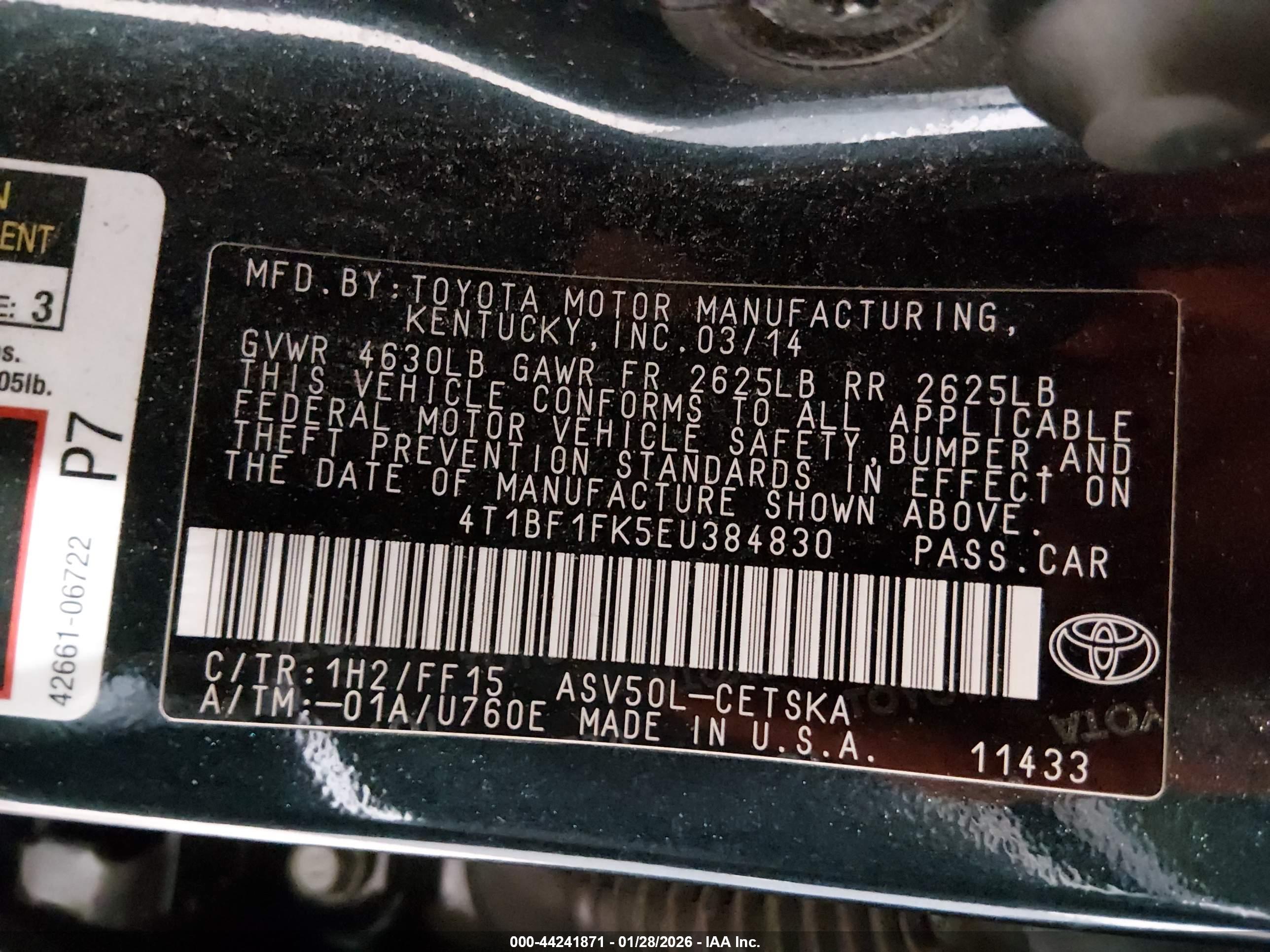 TOYOTA CAMRY image 9