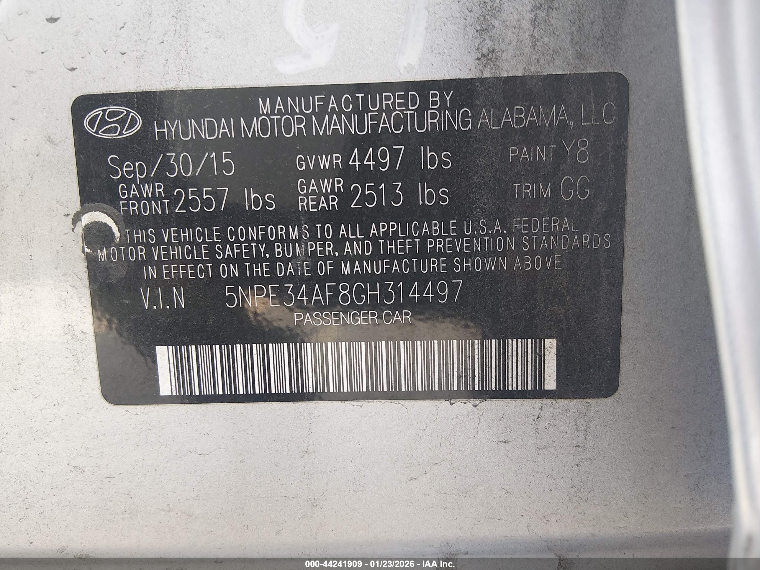 HYUNDAI SONATA image 9