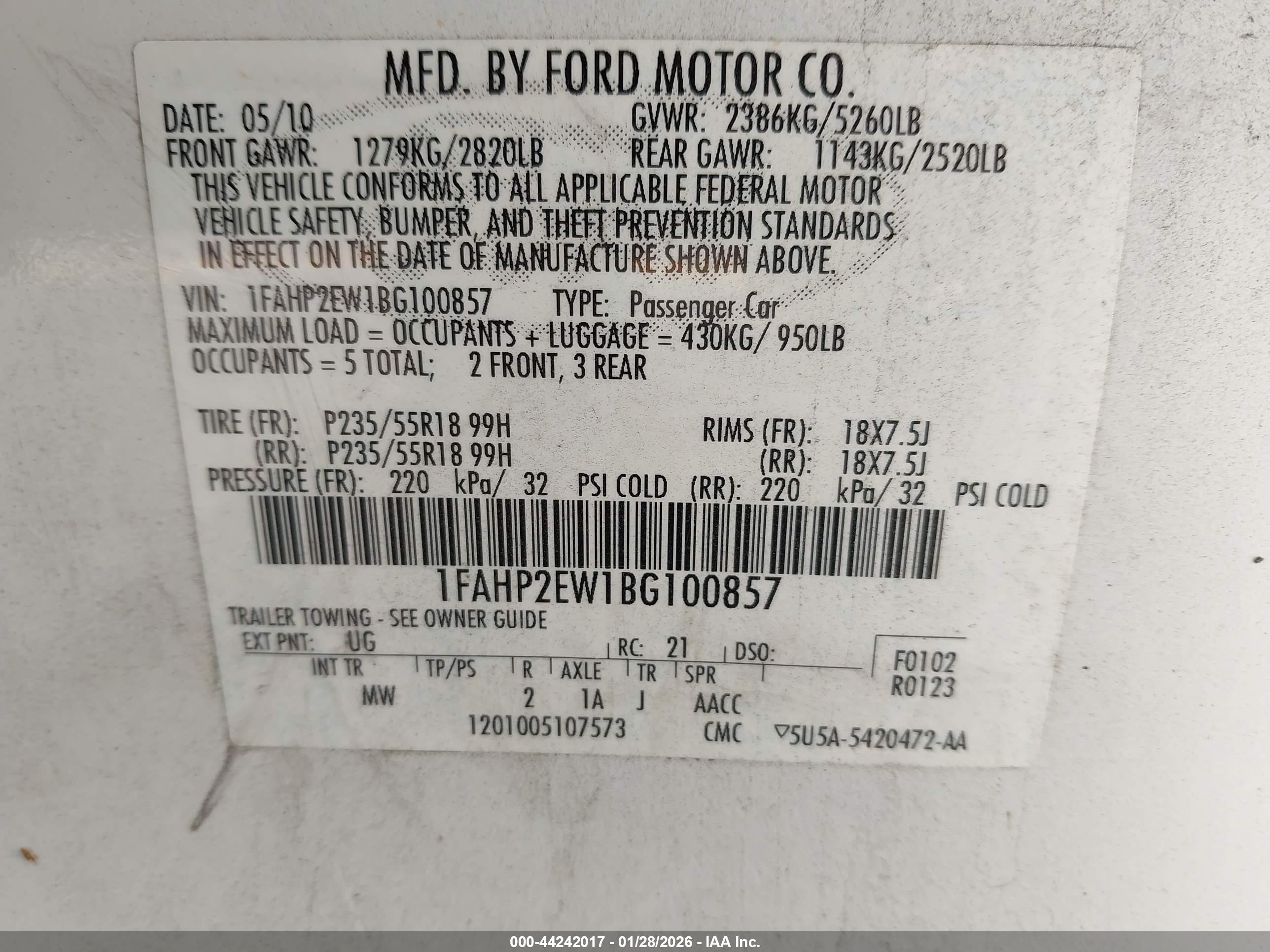 FORD TAURUS image 9