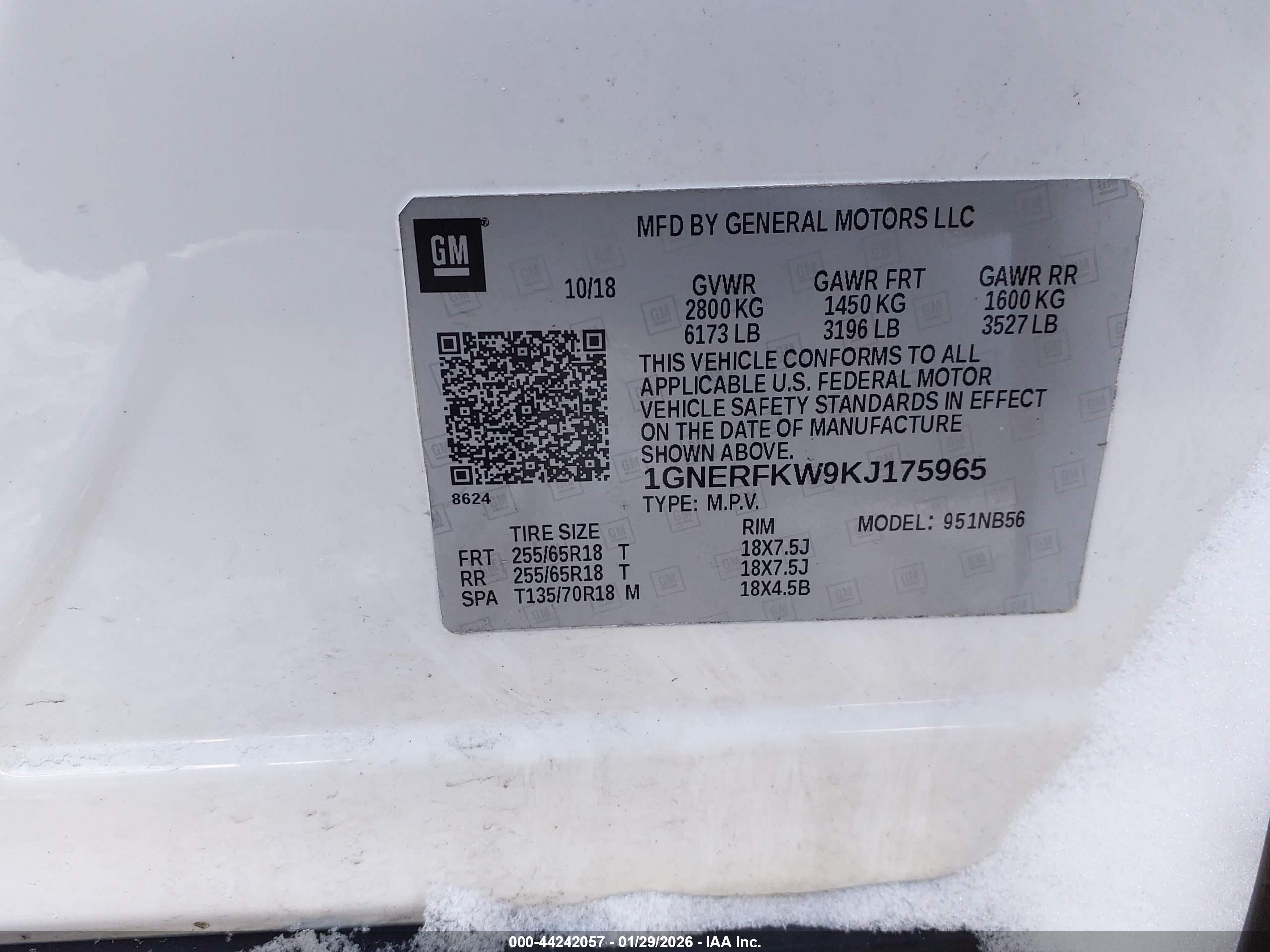 CHEVROLET TRAVERSE image 9