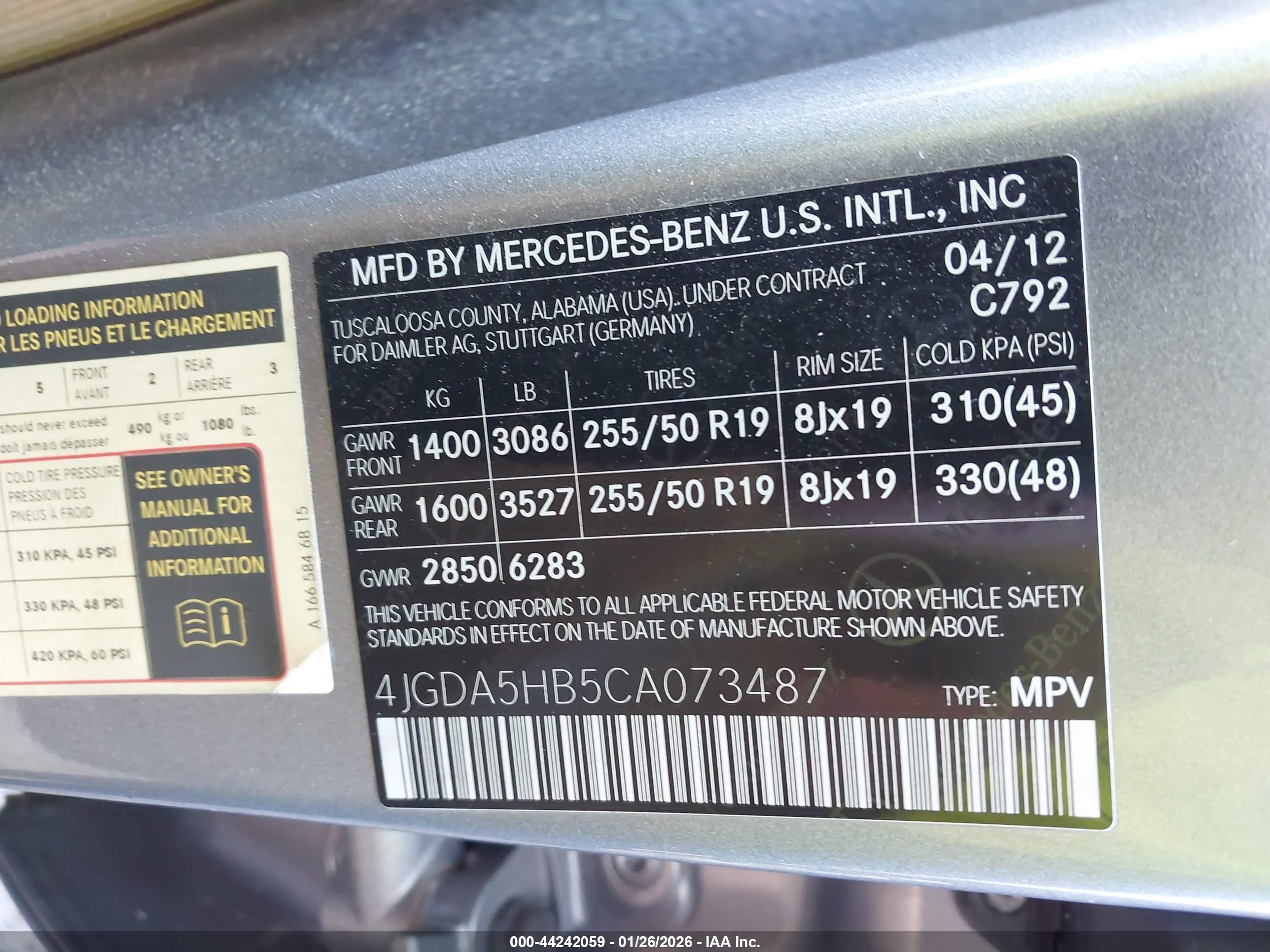 MERCEDES-BENZ ML image 9