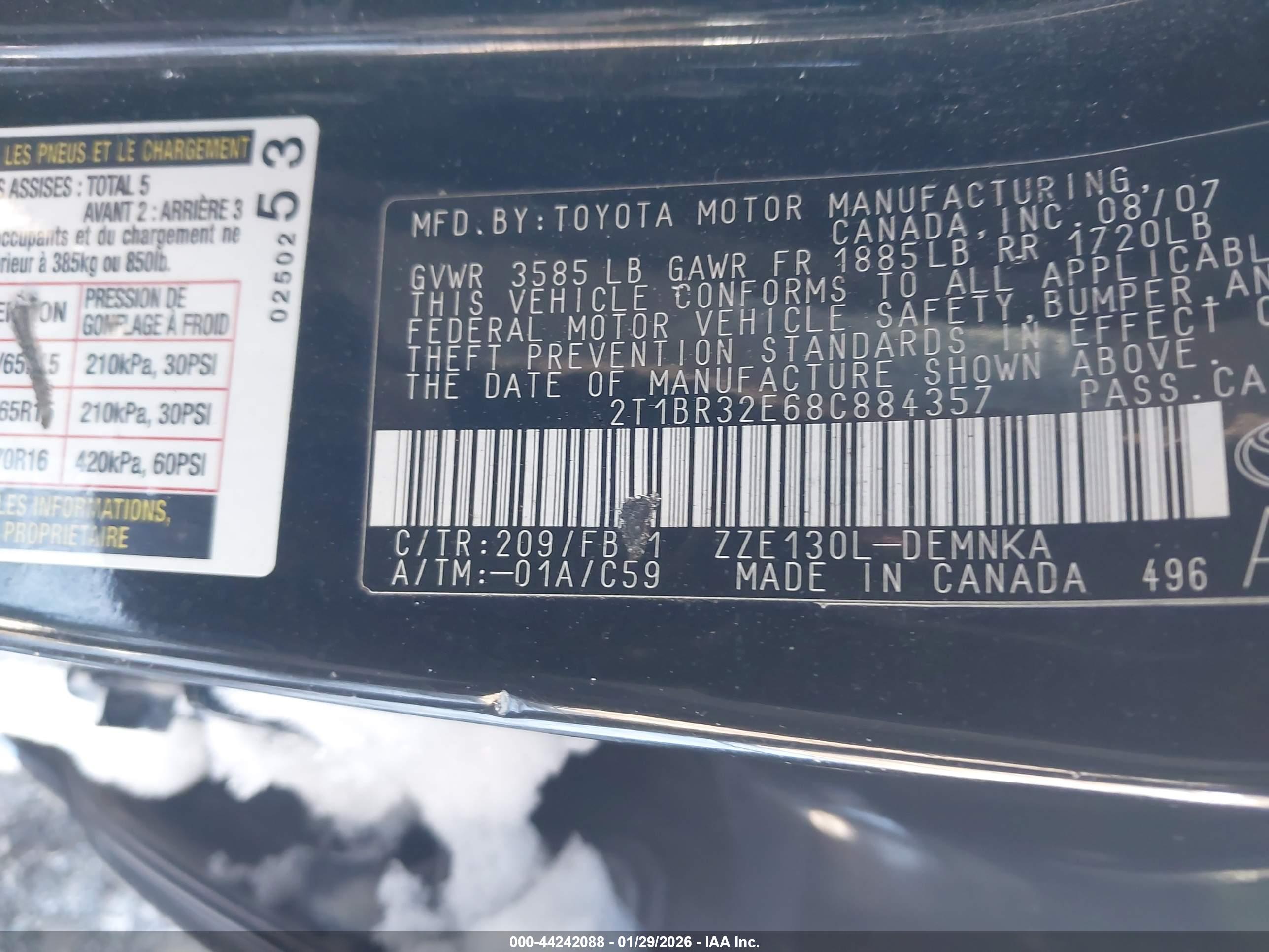 TOYOTA COROLLA image 9