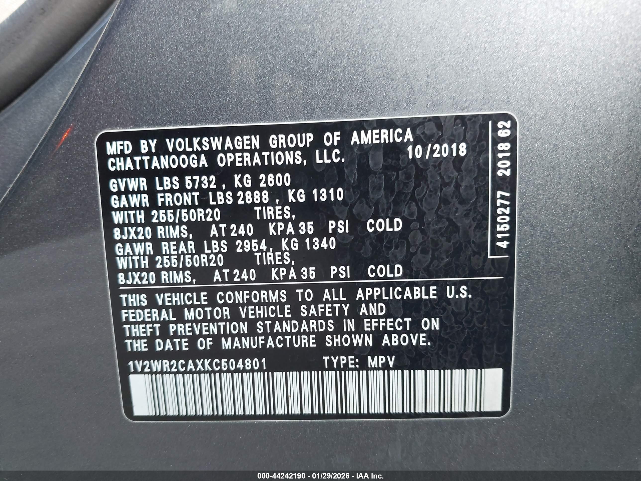VOLKSWAGEN ATLAS image 9