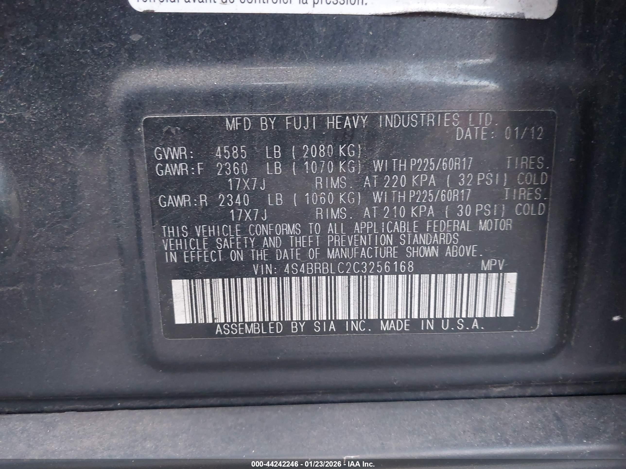 SUBARU OUTBACK image 9