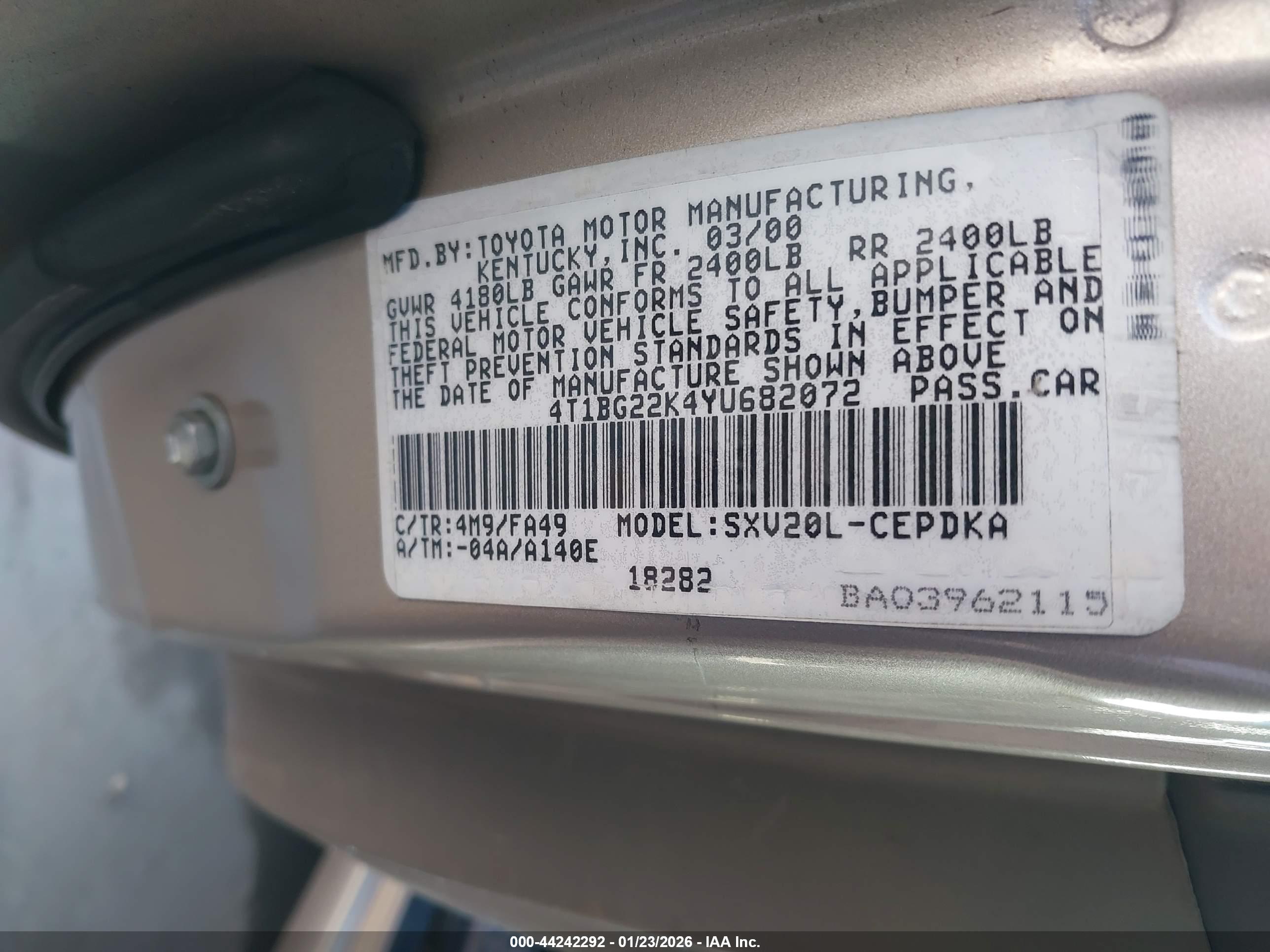 TOYOTA CAMRY image 9