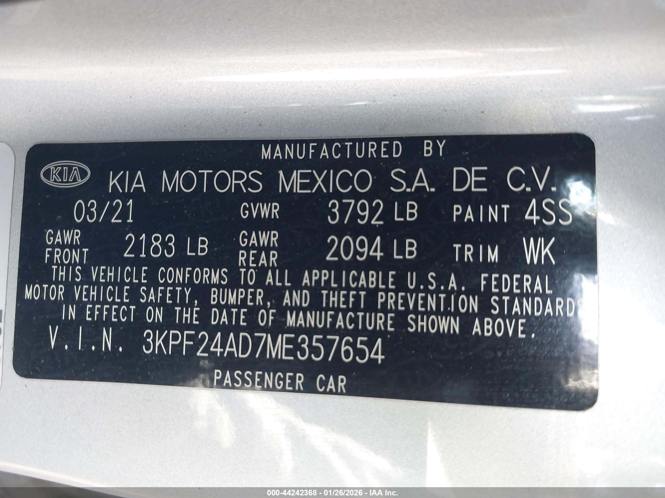 KIA FORTE image 9
