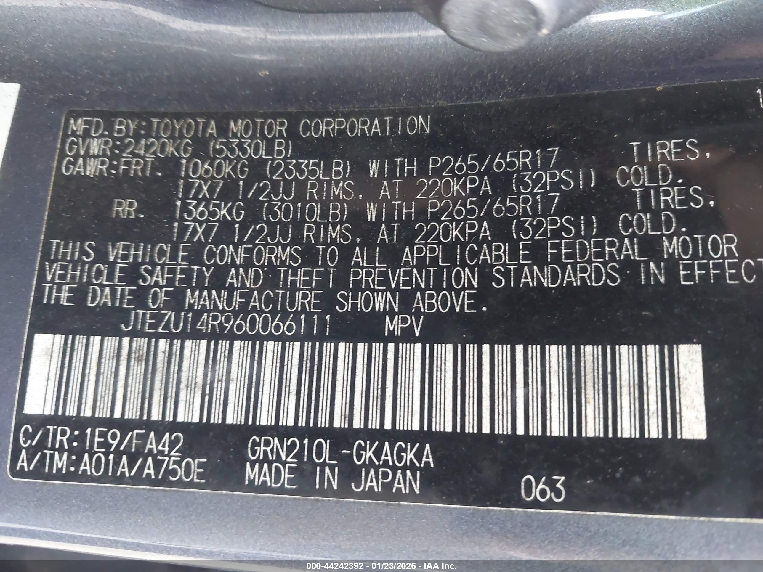 TOYOTA 4RUNNER image 9