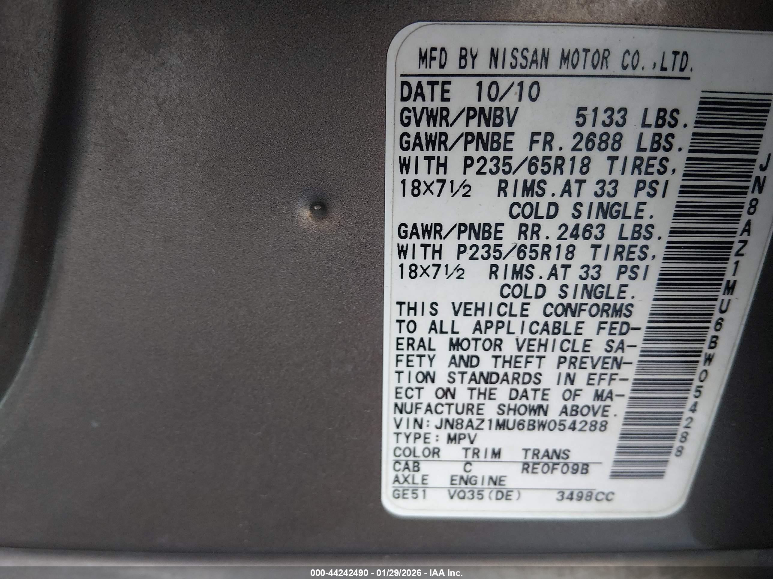 NISSAN MURANO image 9
