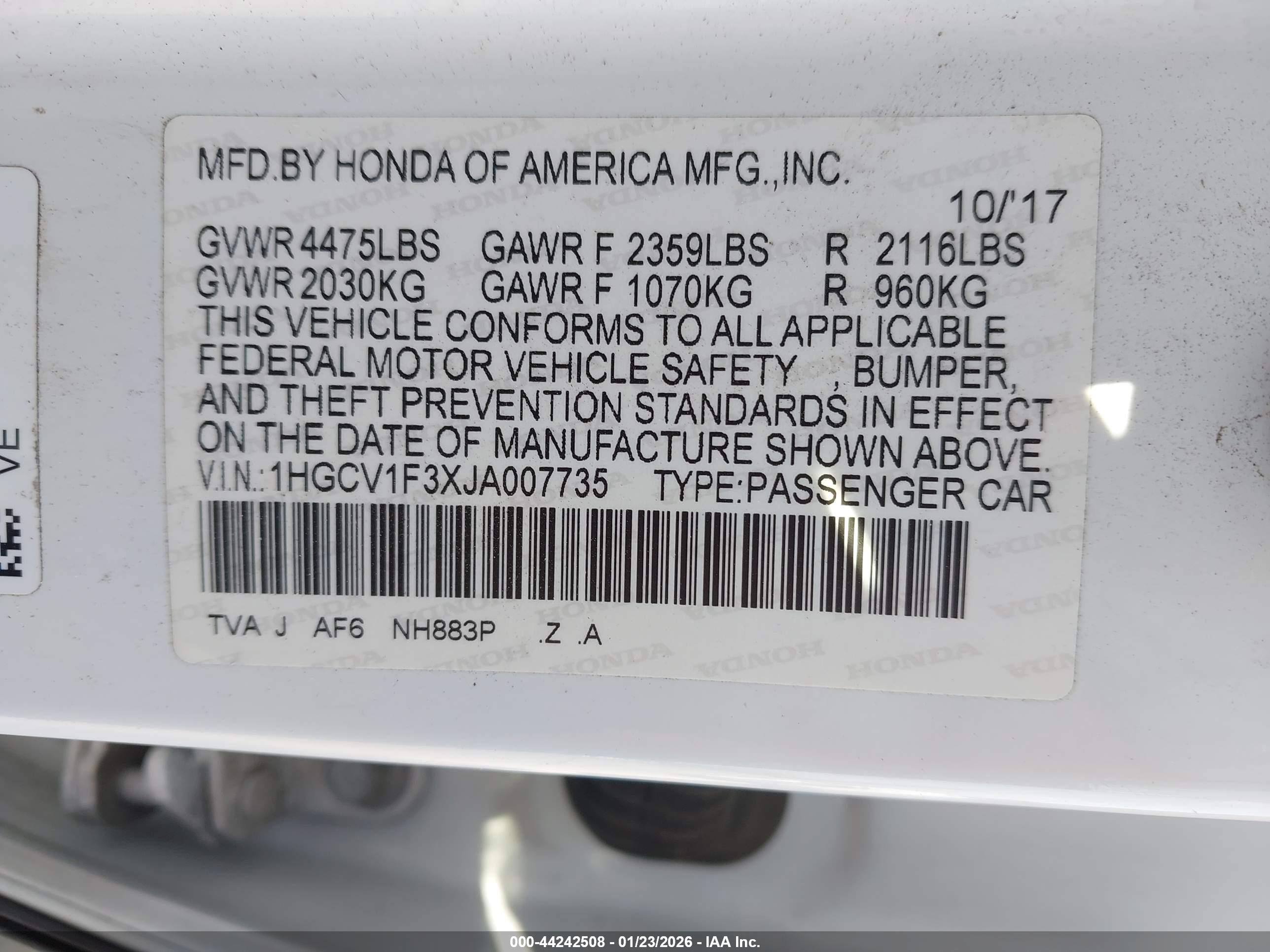 HONDA ACCORD image 9