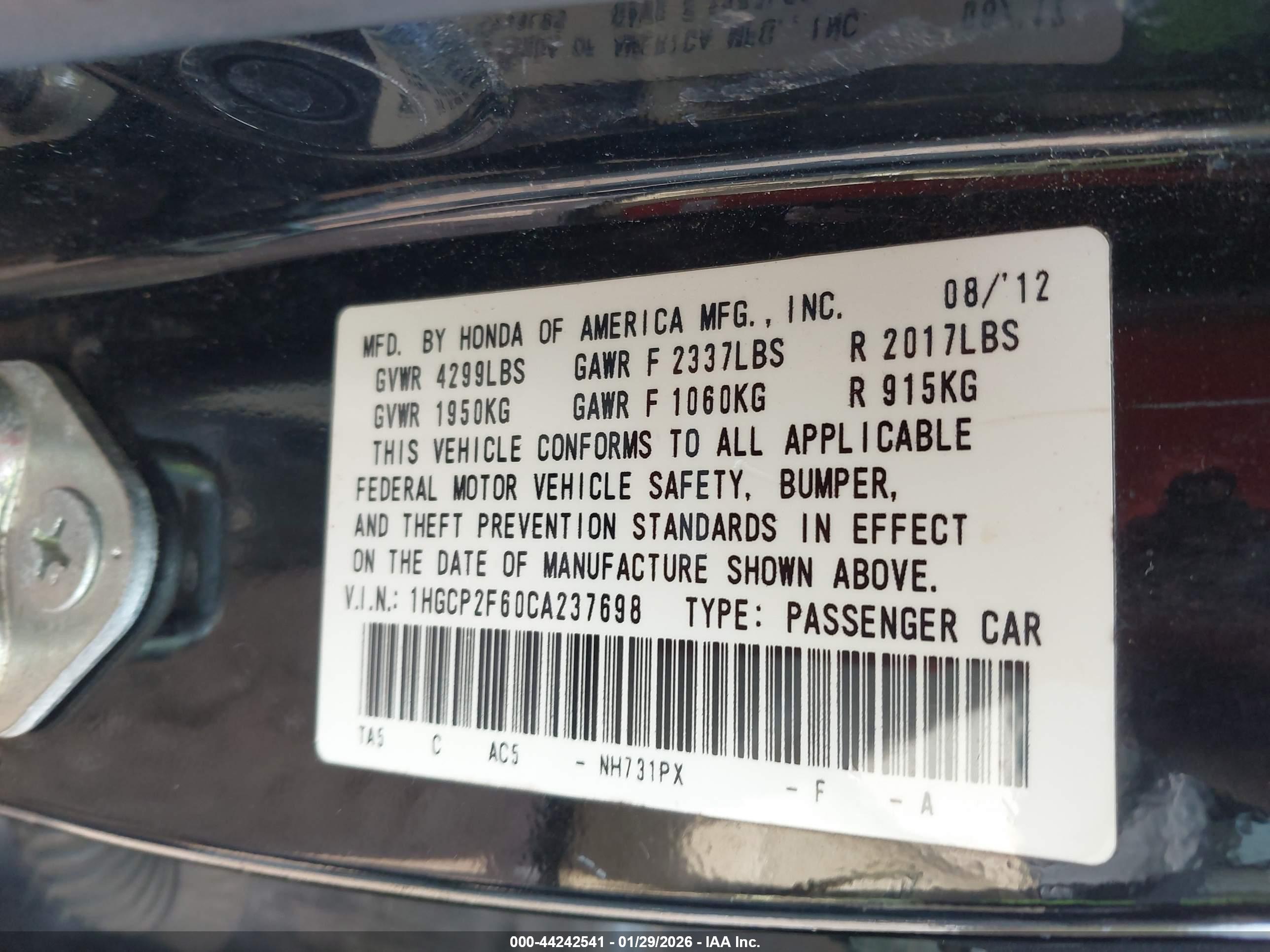 HONDA ACCORD image 9